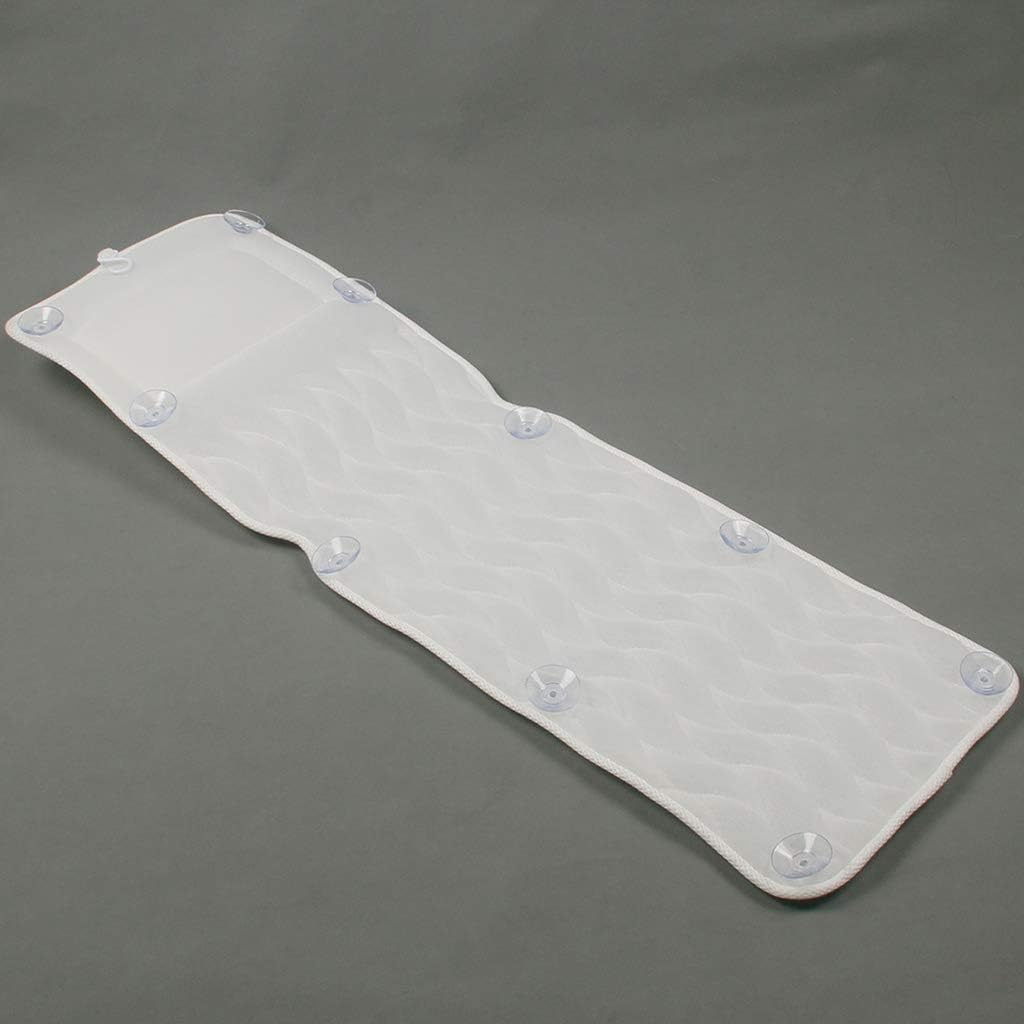 Full Body Spa Bath Pillow Cushion, Bathtub Cushion Mattress with 10 Large Non Slip Suction Cups, Comfort Head Rest and Back & Tailbone Support image number 1