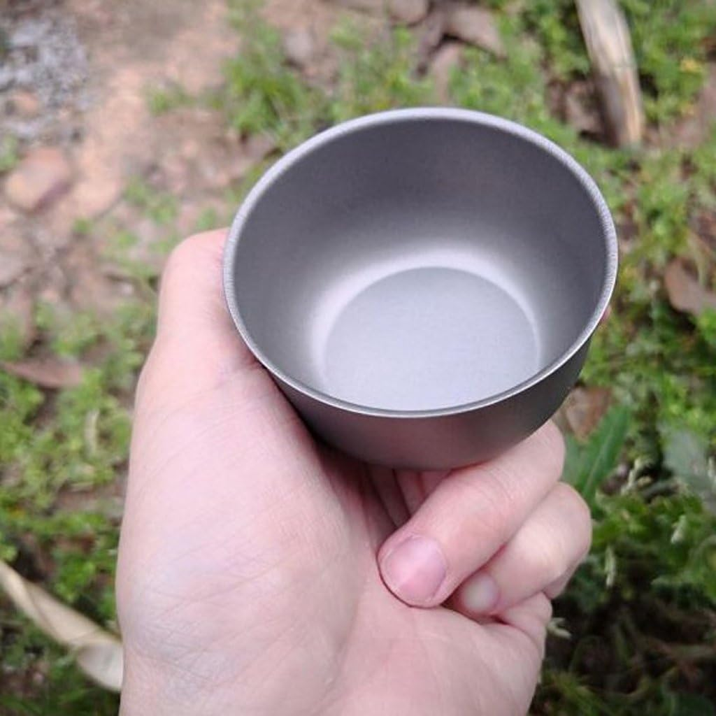 Mini Titanium Cup for Water Coffee Portable Tableware Drinking Tank image number 2