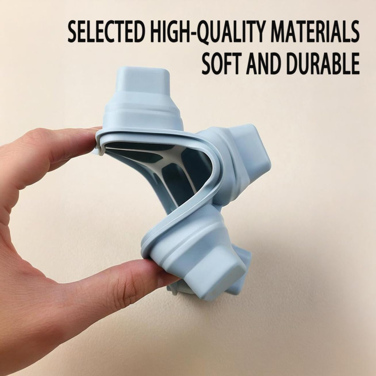 Foldable Silicone Ice Cube Trays with Lids - 3 Pack, Bpa-Free Stackable Ice Trays for Freezer, 27 Large Cubes for Cocktails, Baby Food & Coffee (Pink/Green/Blue) image number 2