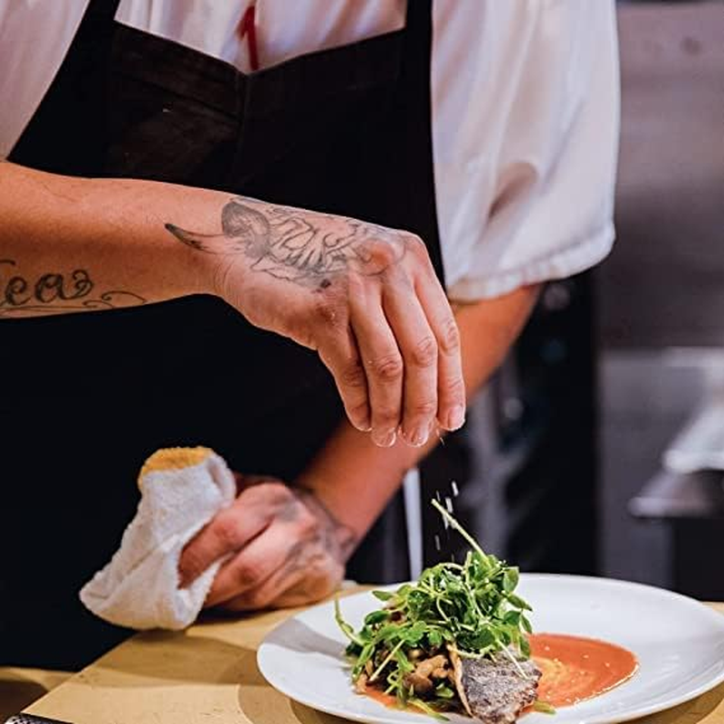 Apron for Men Women with Adjustable Straps and Large Pockets, Canvas Cotton Cooking Kitchen Chef Bib Aprons for Painting Pottery Ceramics Waterproof and Washable image number 1