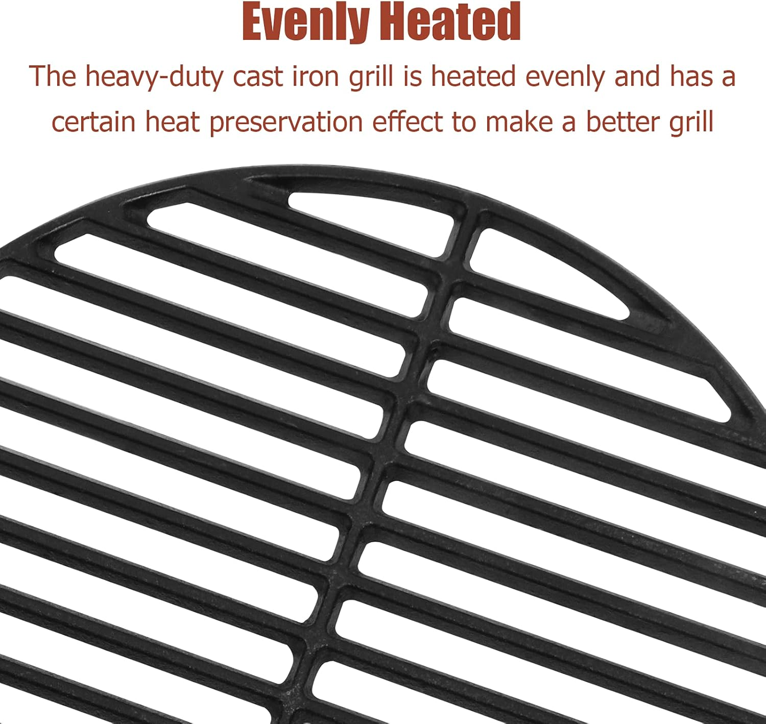 OLIGAI Cast Iron Cooking Grate,Cooking Grids Grates for Small and Minimax Big Green Egg,Round Grill Grate Replacement for Big Green Egg,13 Inch Cast Iron Grates