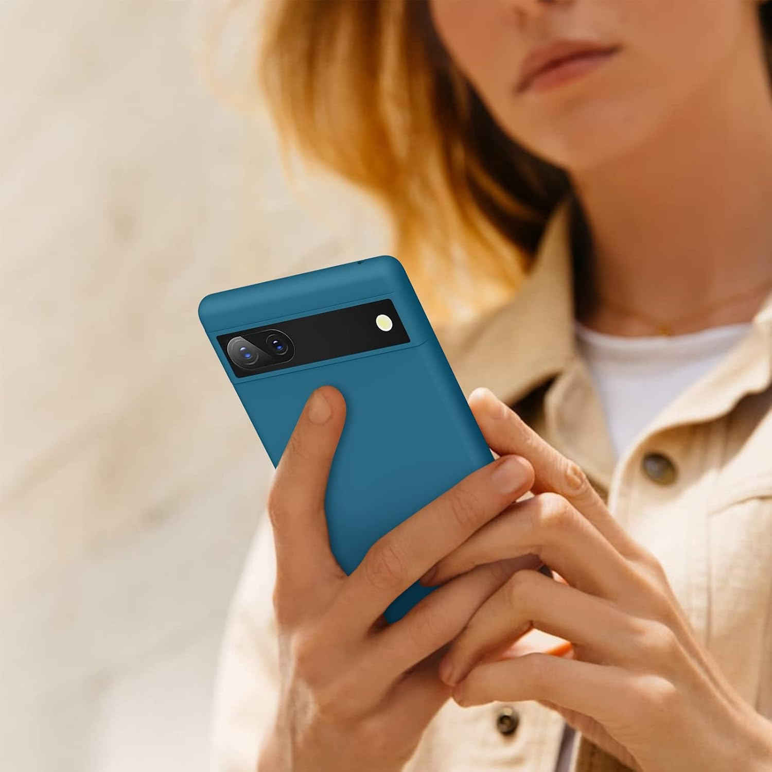 Soft Silicone Case for Google Pixel 6A Case(2022), Flexible Premium Rubber Full Body Protection Dust-Proof Shockproof Scratch Resistant Wireless Charging for Pixel 6A 5G Cover - Black image number 2