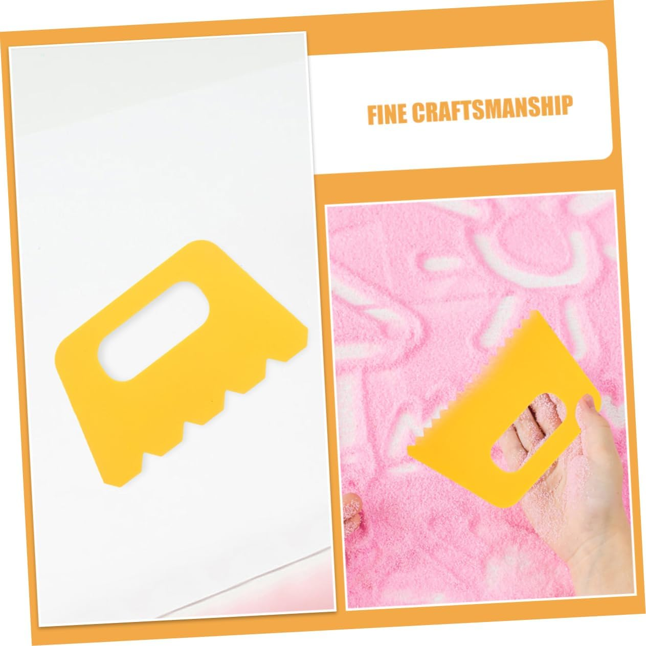 Bestonzon 12Pcs Plastic Painting Scraper Tools Kit Boy Girl Craft Paint Scrapers for Arts Crafts Diy Plastic Boys and Girls Paint Brush for Sand Painting and Drawing image number 4