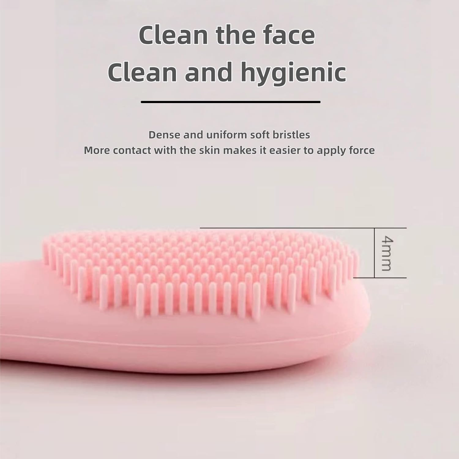 WEBXMZDQ 2Pcs Pore Scrubber,2 in 1 Handheld Silicone Pore Cleaning Brush,Silicone Face Scrubber Brush for Clay Mud Charcoal Face Mask ,Pore Brush for Face,Lip Scrub Brush Lip Exfoliator Brush(Pink+Green) image number 1