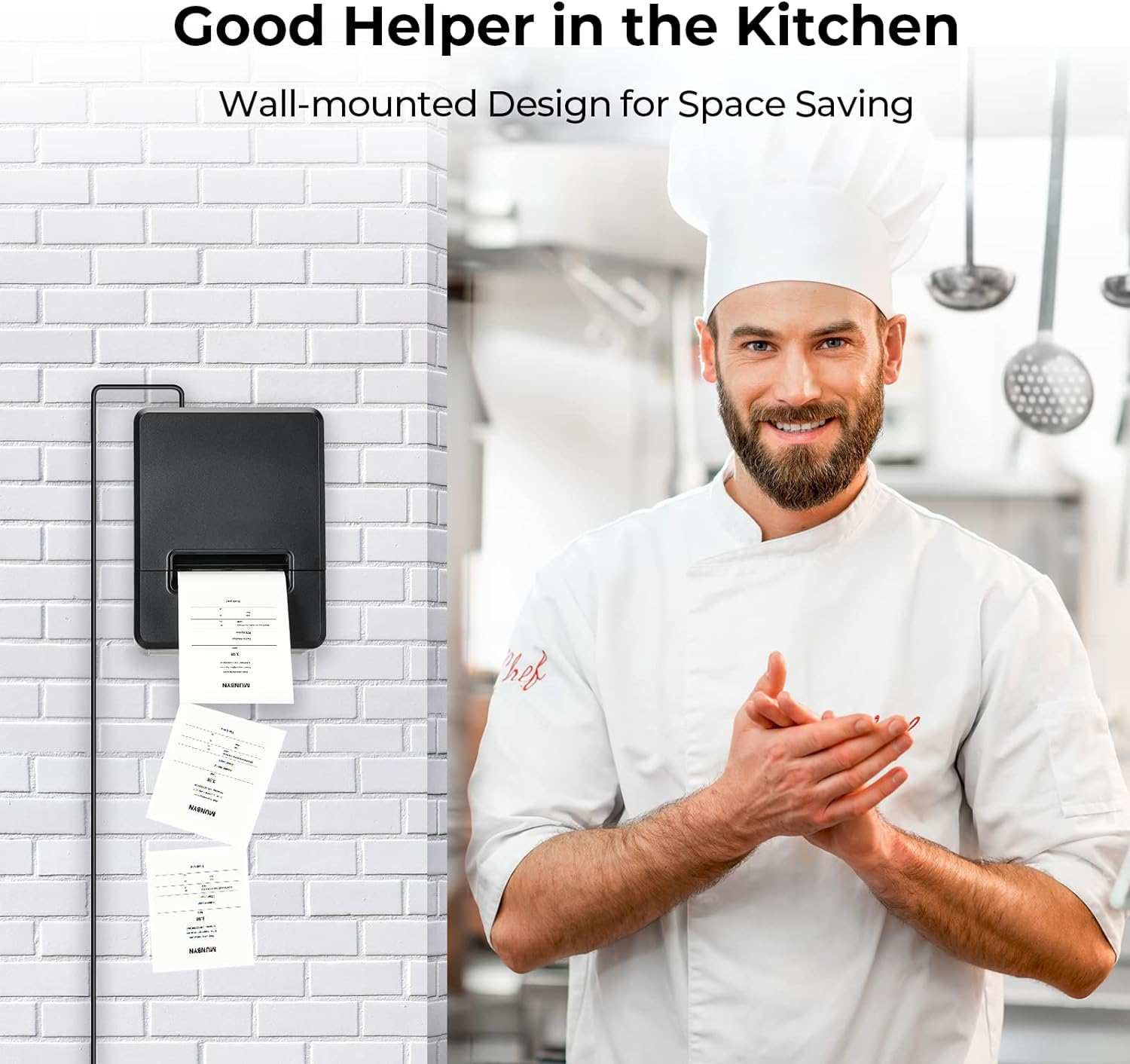 MUNBYN 80Mm USB Receipt Printer, POS Printer with Auto Cutter ESC/POS Command Support Windows Mac(Only USB Interface) image number 5