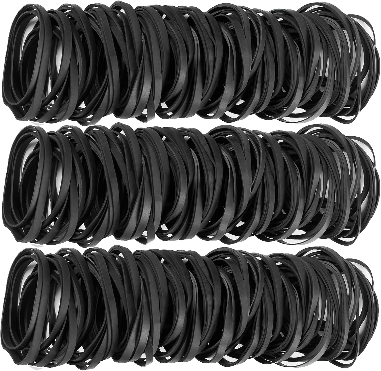 Rubber Bands No.64 Size#64 Elastic Rubber Band Black 100Pcs 200 Grams Office Supplies File Folders Litter Box image number 3