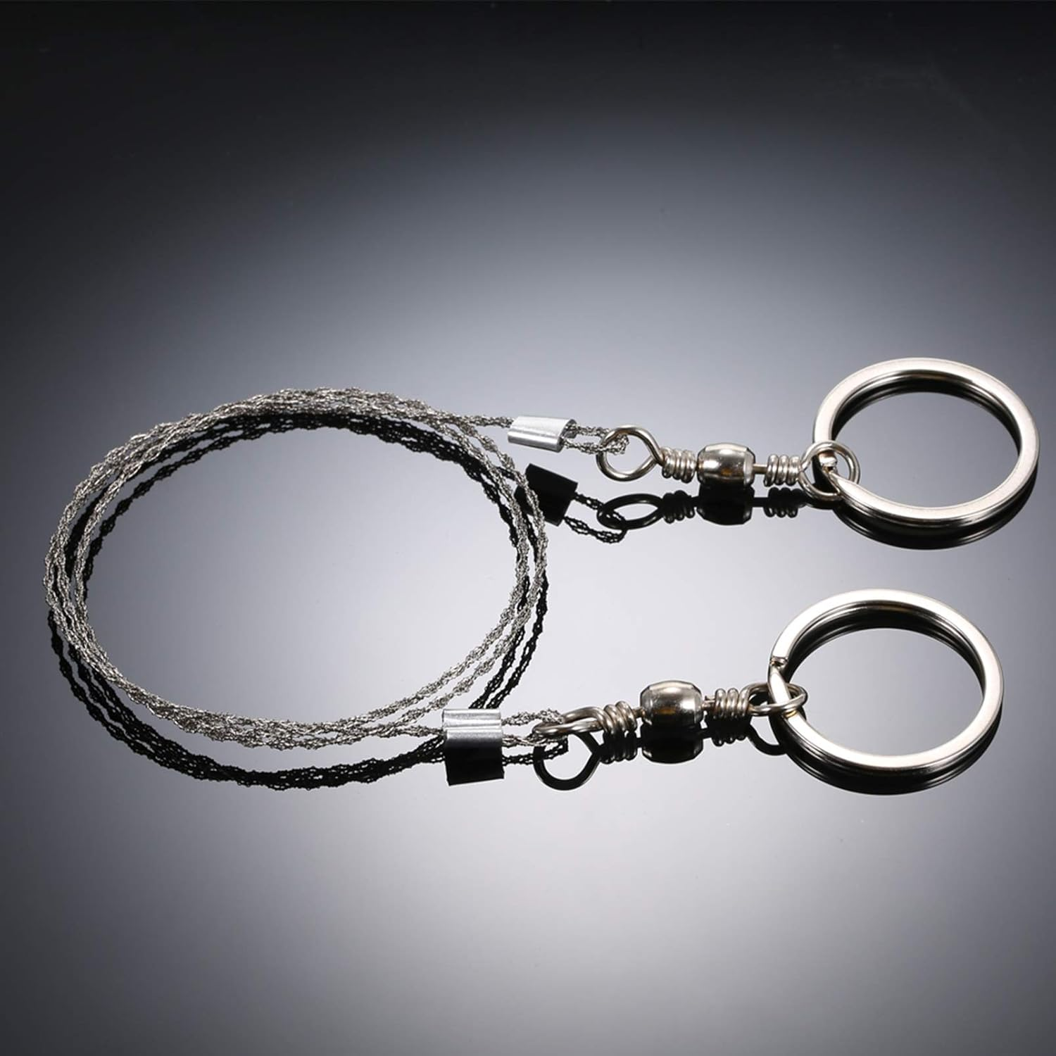 Outdoor Emergency Equipment Survival Gear Tool Kit Stainless Steel Wire Saw Hand Pocket Wire Saws for Camping Hiking image number 1