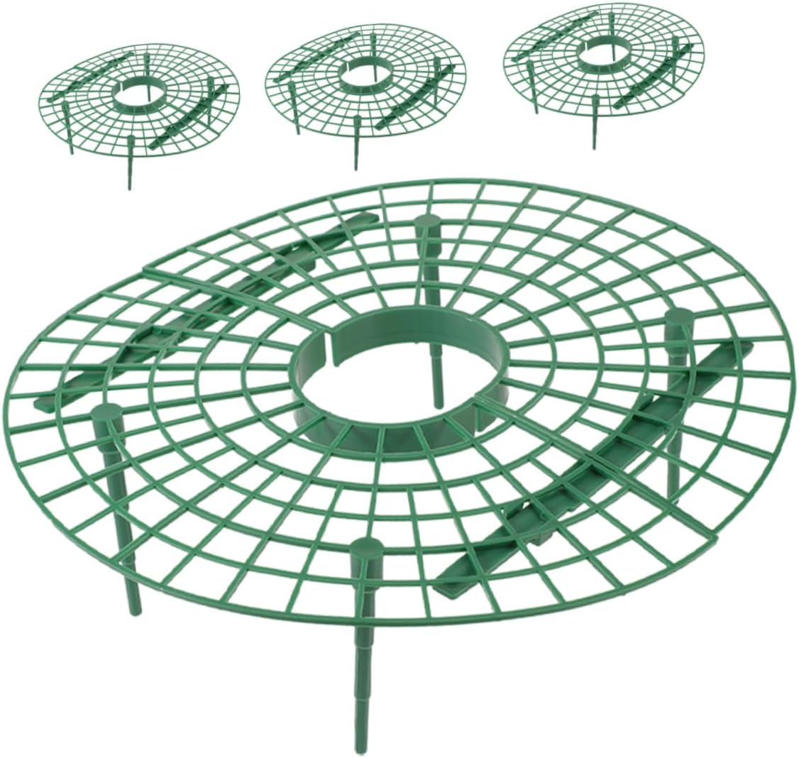 Yardwe 4Pcs Implantation Bracket Garden Hoop Plant Support Hoop Growing Supports for Strawberry Vegetables Plant Arch Climbing Frame Patio Supplies image number 5