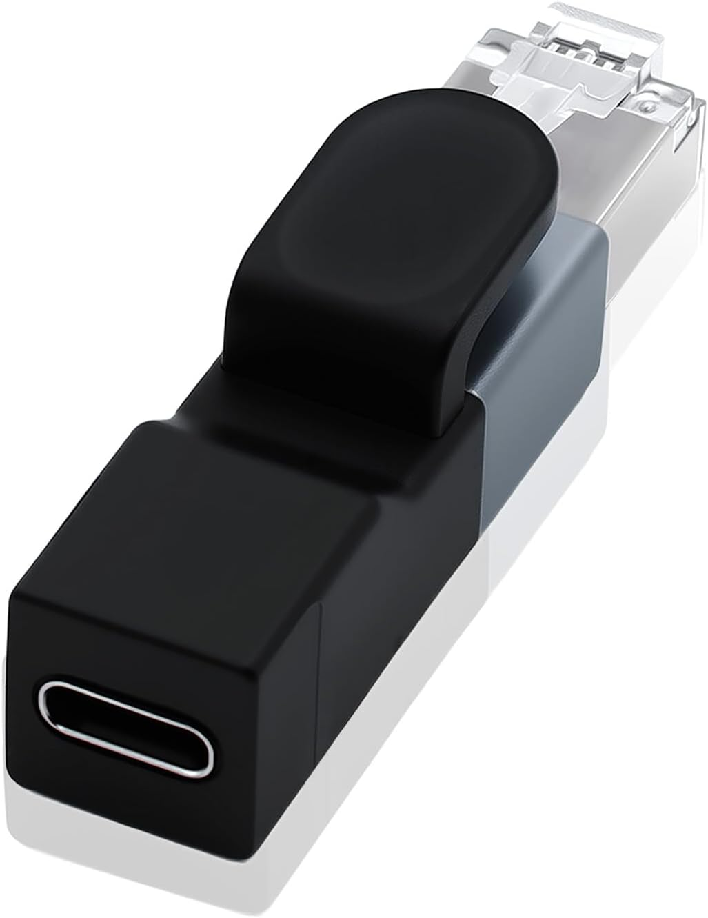 Duttek USB C to Ethernet Adapter, USB C to RJ45 Gigabit Adapter 1000Mbps, Type C Female to RJ45 Male Connector for Macbook Pro/Chromebook, Thunderbolt 3 Type C Network Dongle image number 5