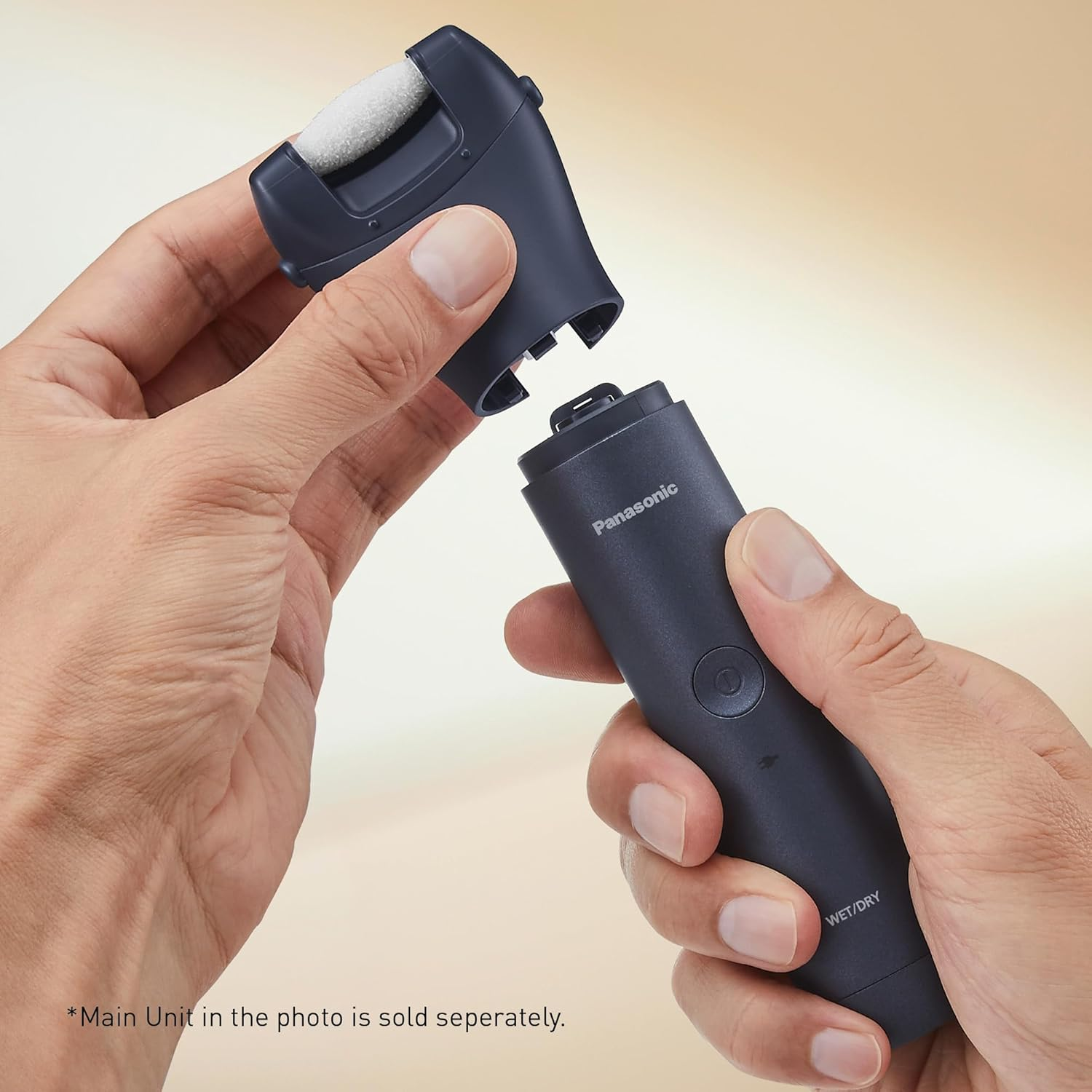 Panasonic ER-CFC1 Multishape Modular Personal Care System, Foot Care Head Attachment, Electric Foot File, Hard Skin Remover, Micro-Ceramic, Black image number 5