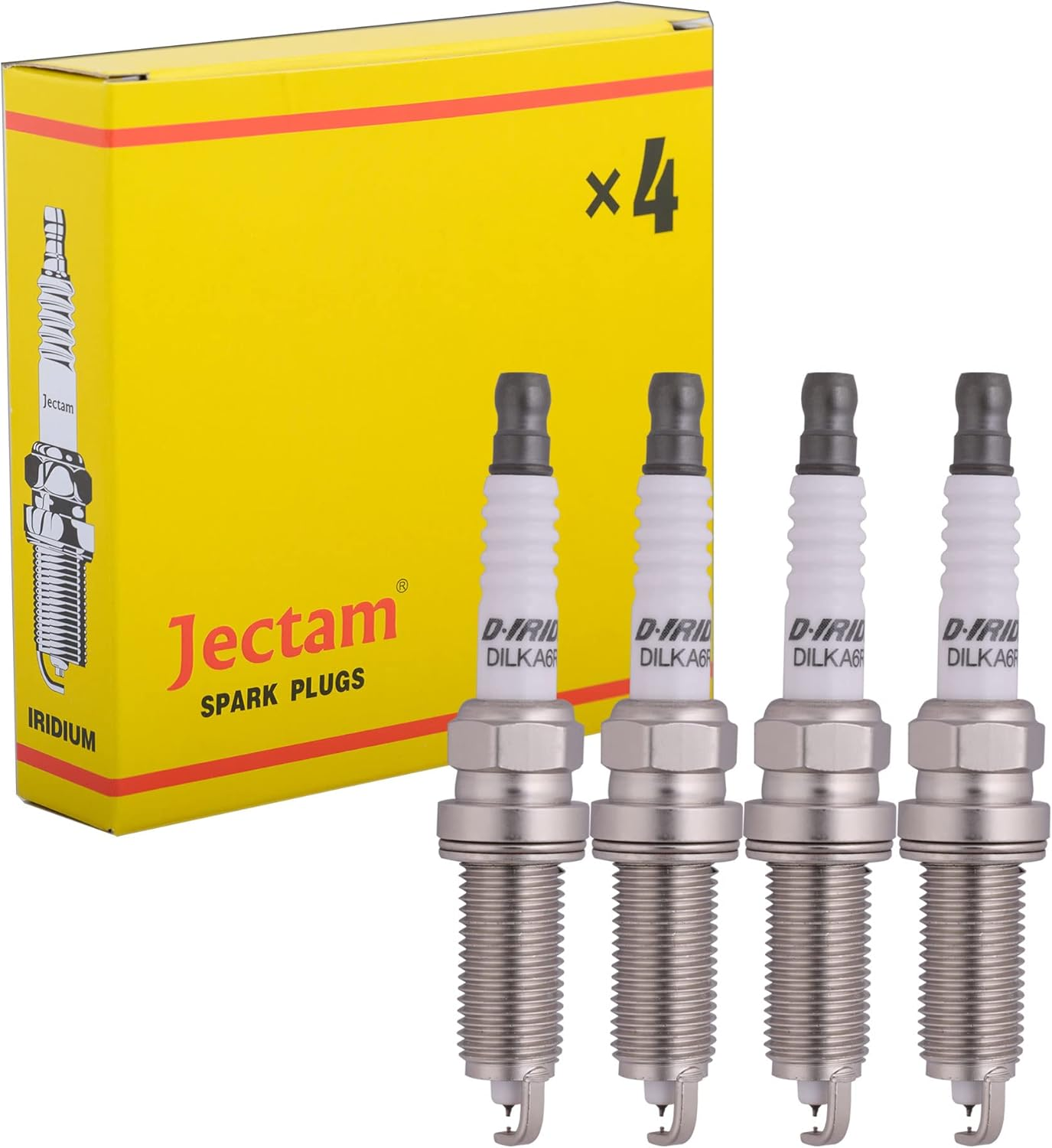 Jectam Iridium Spark Plug 4 PCS 22401-JD01B FXE20HR11 Compatible with 2007-2012 Altima 2007-2016 Cube Micra Nv200 Rogue Sentra Versa image number 2