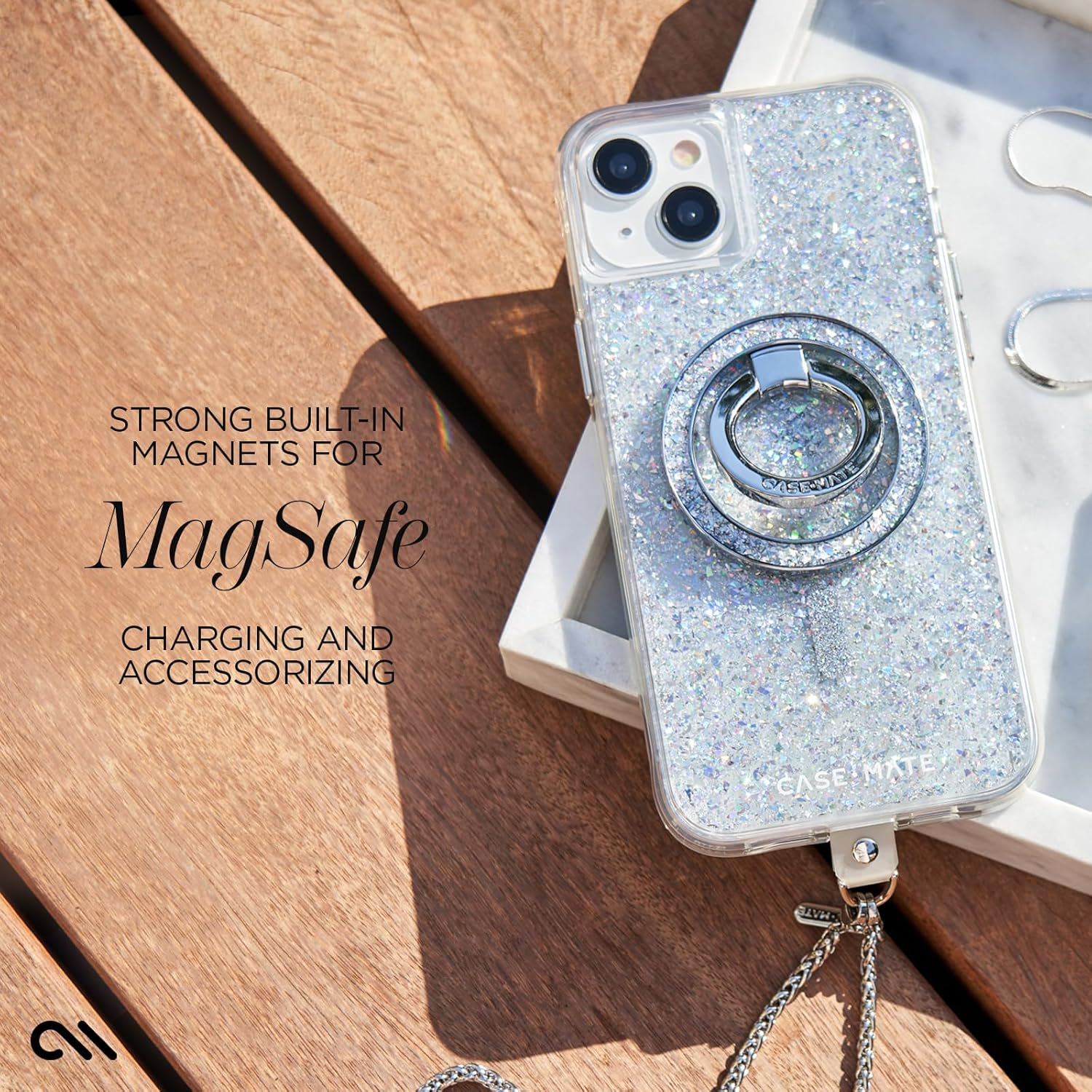 Case-Mate Twinkle Magsafe Cover for Iphone 15+, Iridescent - Multicolor image number 4