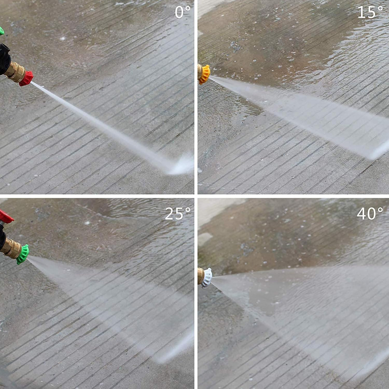 High Pressure Washer Gun,3000 PSI Max with 5 Color Quick Connect Nozzles M22 Hose Connector 3.0 TIP image number 6