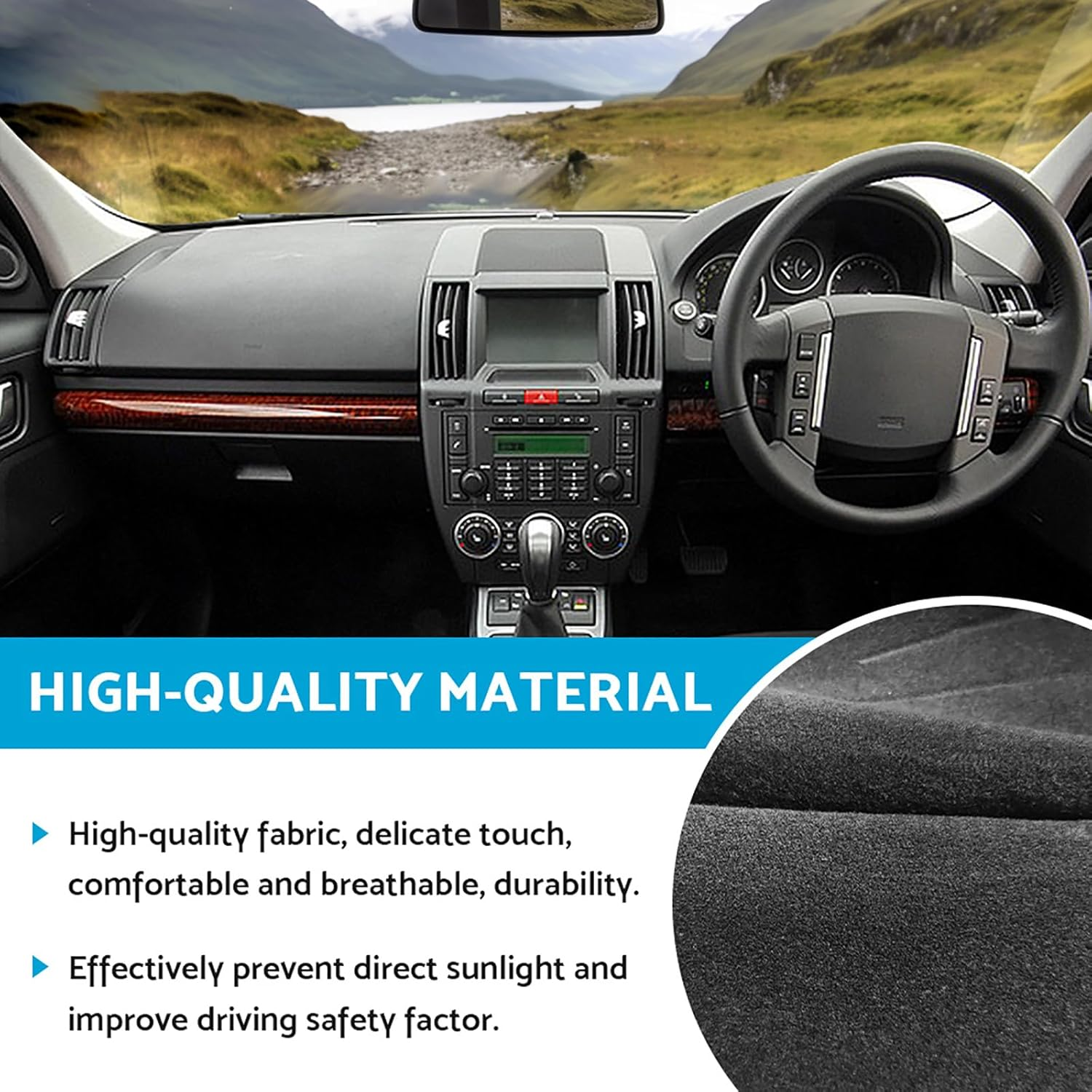 Dash Mat Dashboard Sun Cover Pad Non-Slip Mats Compatible with MG HS Excite Vibe SAS23 12/2019-2020 MY20 DM1577 image number 4