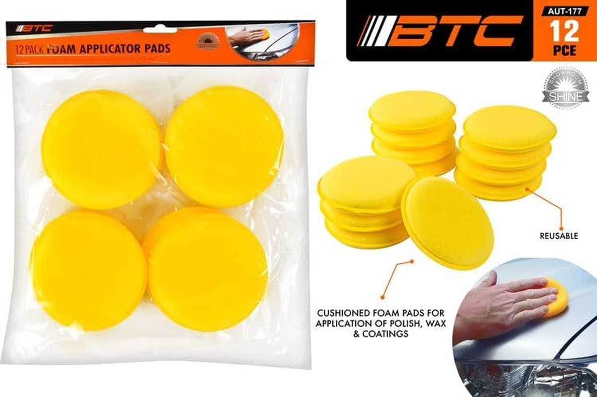 BTC Foam Polish Applicator Pad 12-Piece Set