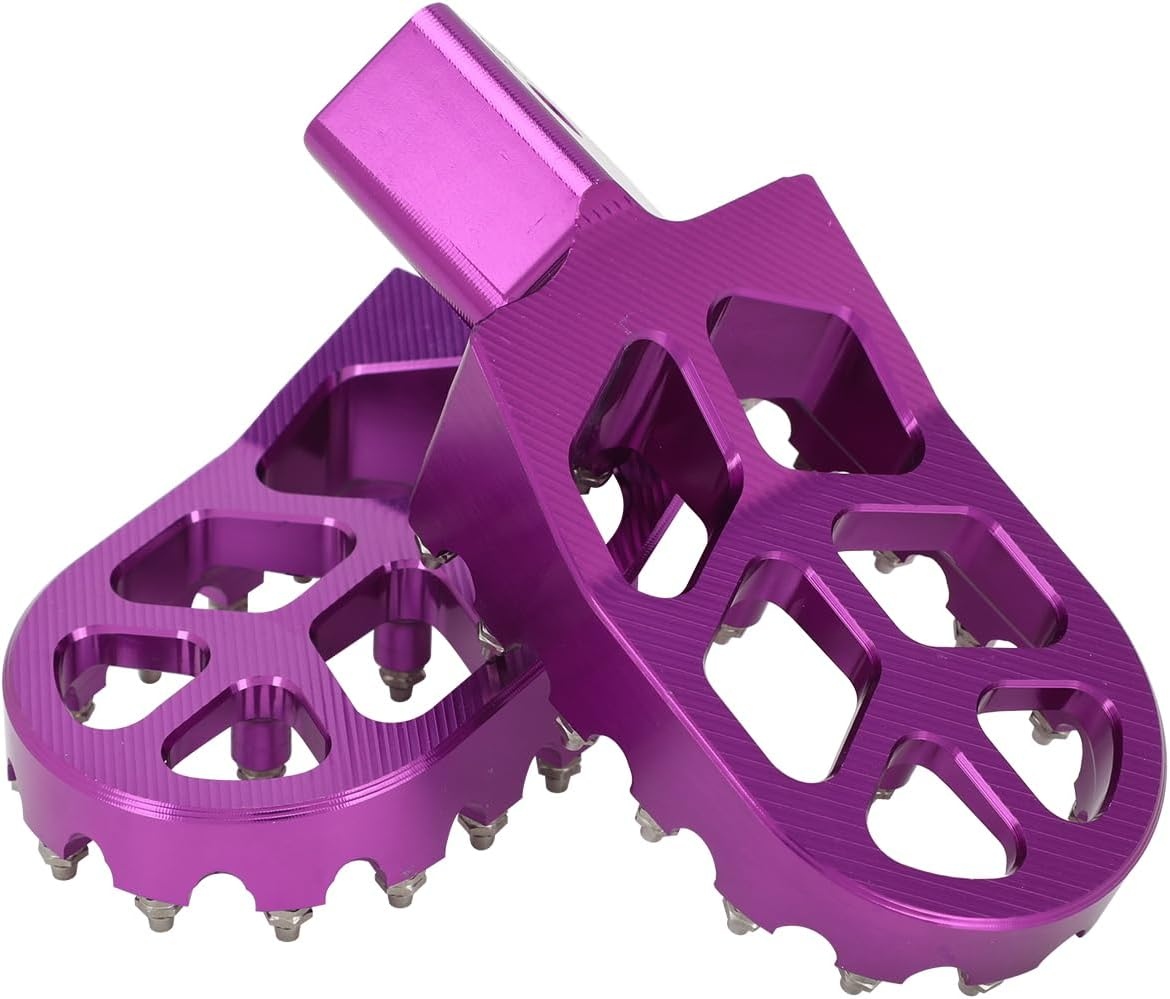 Motorcycle Foot Pegs Wider CNC Foot Pegs for Surron Sur Ron LBX Talaria Sting MX3/R MX4 Talaria X3 XXX E-Ride Pro SS/S Electric Dirt Bike Purple image number 4