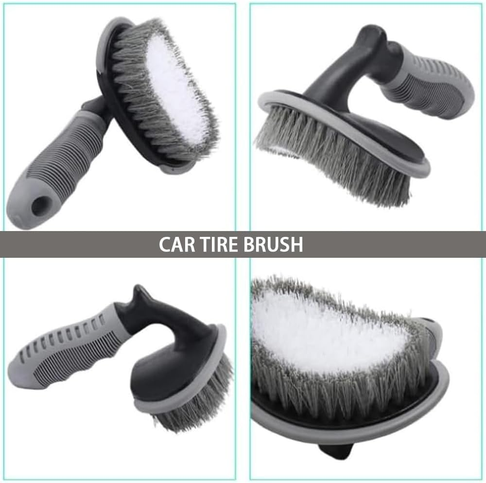 12-Piece Car Wash and Detailing Tool Set &ndash; Includes Wheel Brush, Tire Brush, Car Wash Mitt, Microfiber Towels, Polishing & Waxing Sponges image number 2