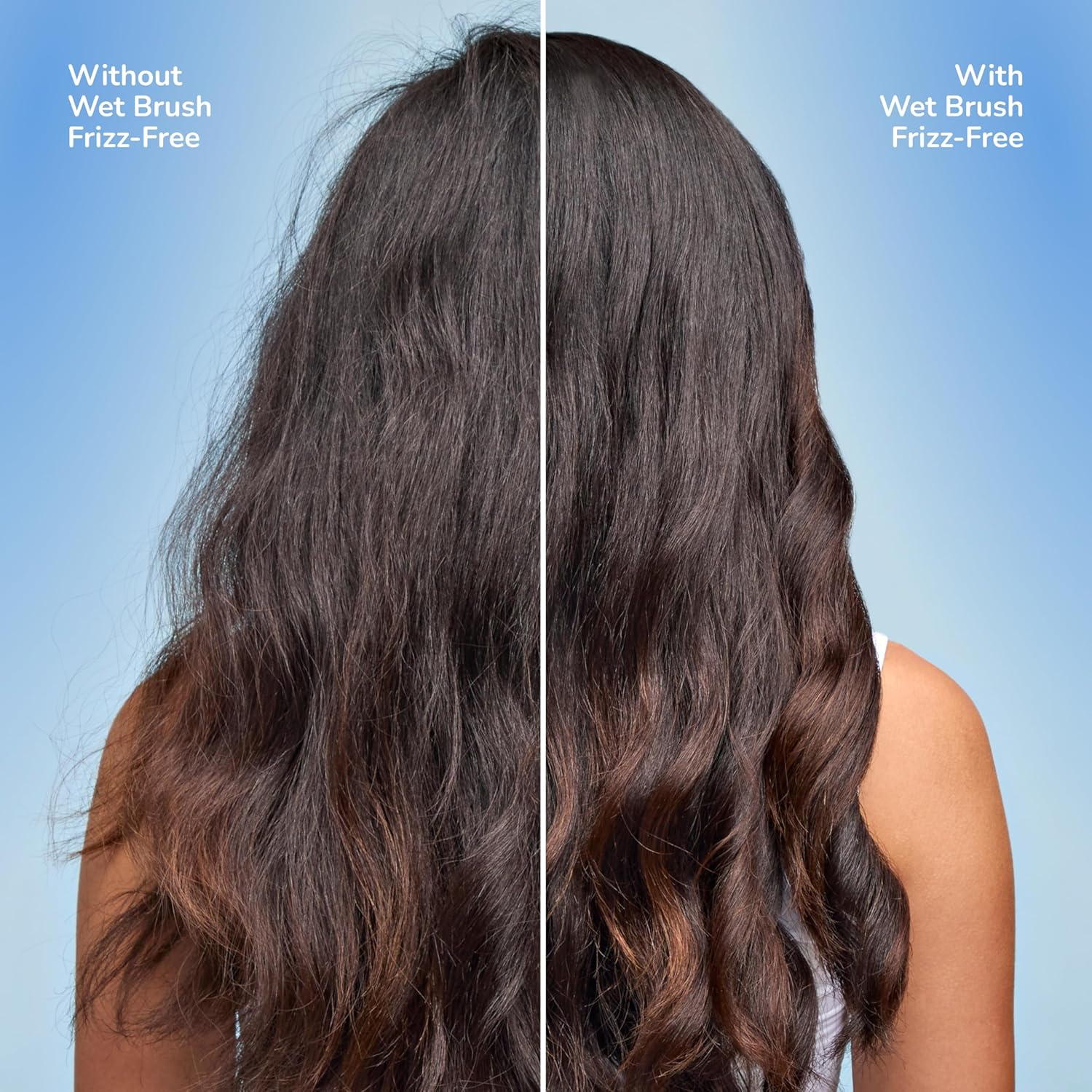 Wet Brush Frizz Free Detangler Reduces Frizz, Static & Flyaways Using Ionic Technology, Smooth Finish Styling Brush Adds Shine, Ergonomic Design, Works on All Hair Types, Wet or Dry Hair, Purple image number 3