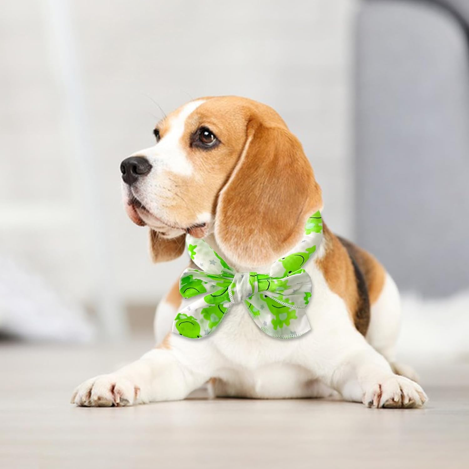 Cooling Bandana for Dogs, Cooling Ice Collar for Dogs, Pet Cooling Scarf, Breathable Dog Cooling Collar, 2 Pieces Cat Bandana Ice Collar, for Cats, Dogs, Camping in Summer (Green + White) image number 3