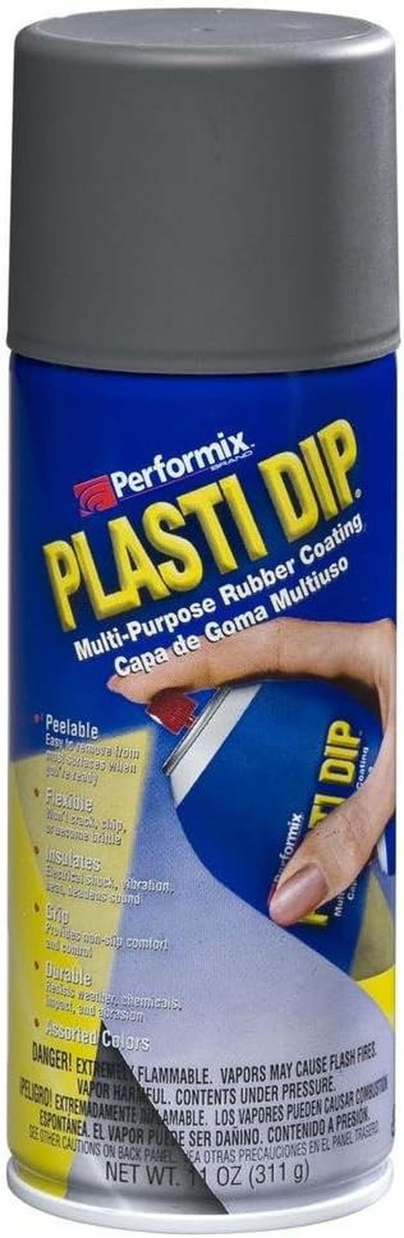 Performix 11221 Plasti Dip Gun Metal Multi-Purpose Rubber Coating Aerosol - 11 Oz.