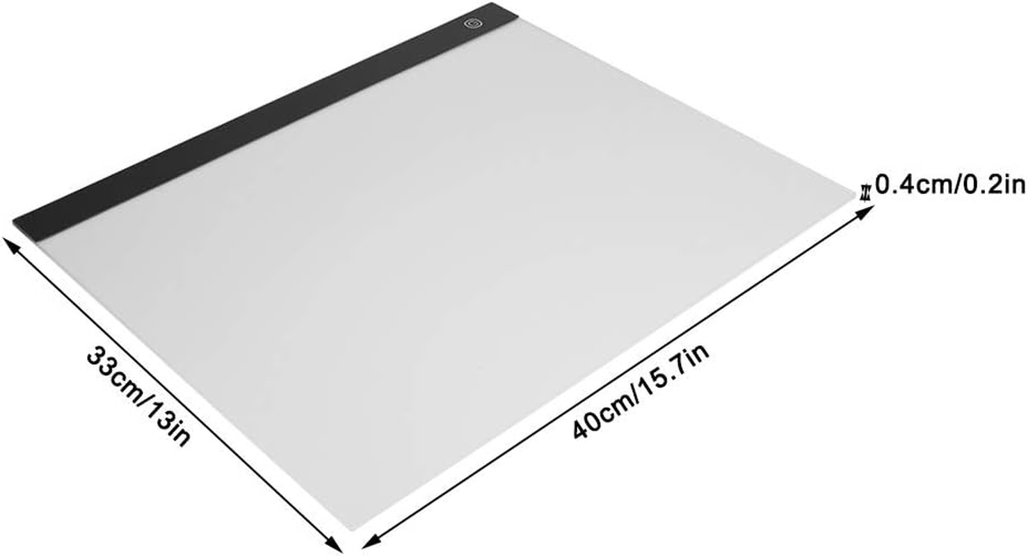 A3 LED Light Box Drawing Board, A3 LED Copying Board Ntelligent Brightness Memory Function Transparent Acrylic Panel for Template Scrapbook for Sketch Drawing