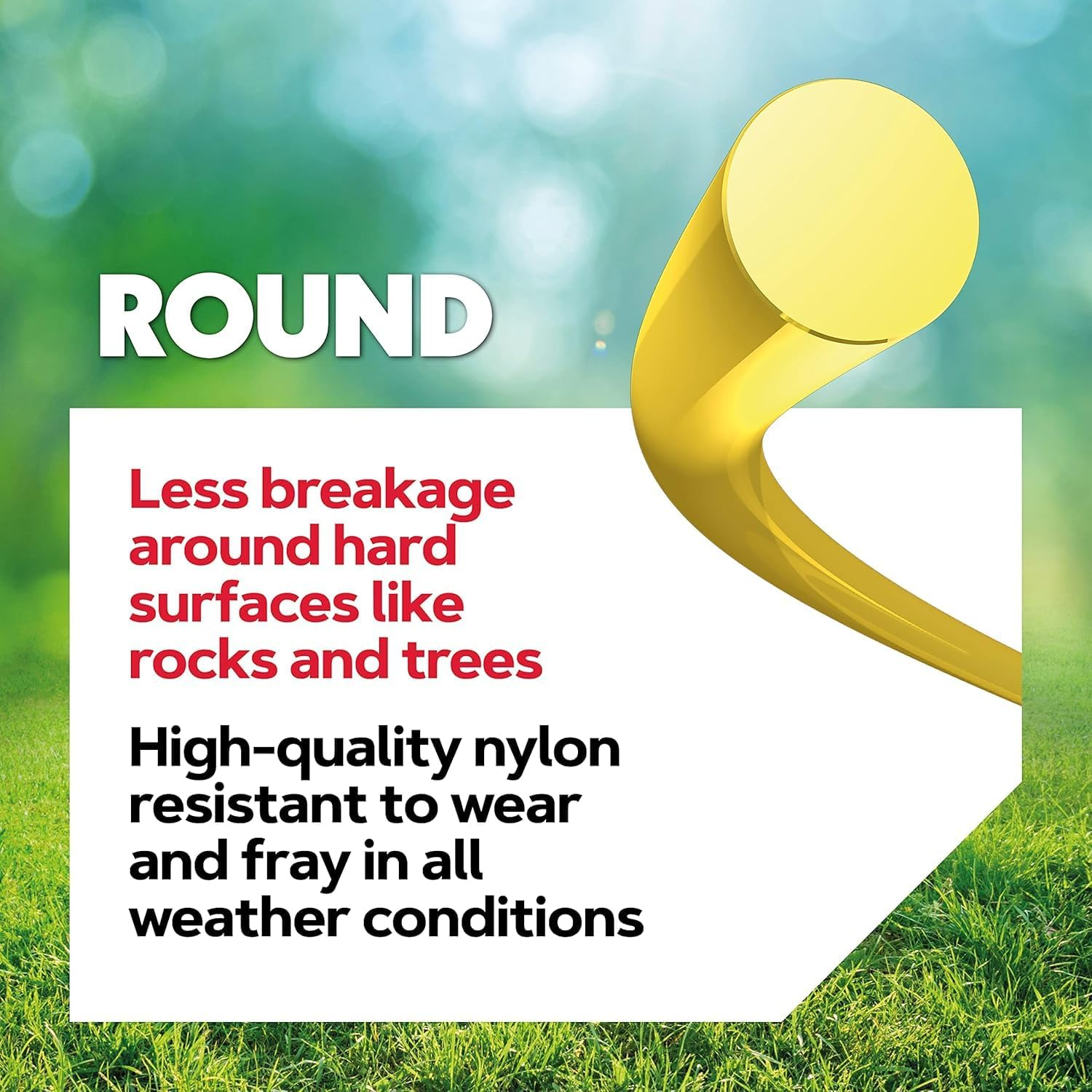 Oregon Yellow round Cross Section Strimmer and Brush Cutter Line Professional Nylon Fits Most Trimmers 2.7Mm X 209M (69-383-Y)