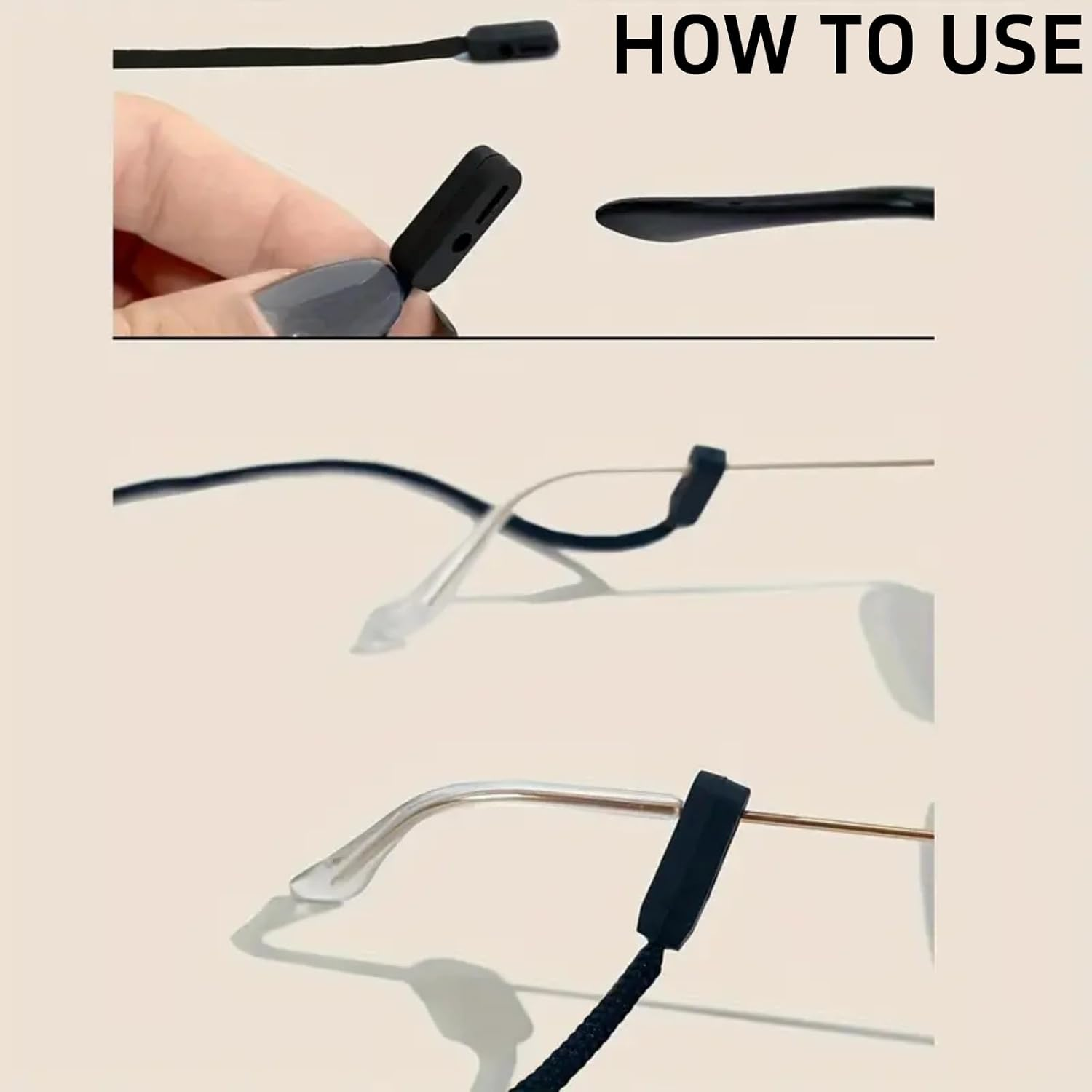 Gerhua 2Pcs Secure Glasses Cord,Glasses Lanyard,Spectacles Cord,Glasses Strap,Glasses Chain for Women and Men,Sunglasses Chain,Glasses String,Sunglasses String,Glasses Accessories,Glasses Neck Strap image number 3