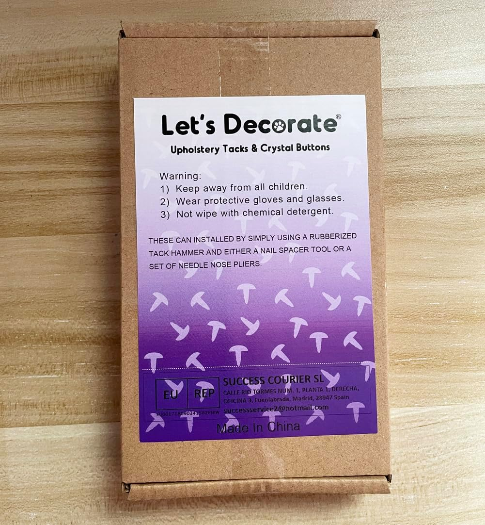 500Pcs a Lot: D11Mmxl17Mm Sofa Upholstery Tacks Wooden Furniture Decorative Tacks Hobnail Thumb Nails Home DIY Upholstery Nails, Black image number 2