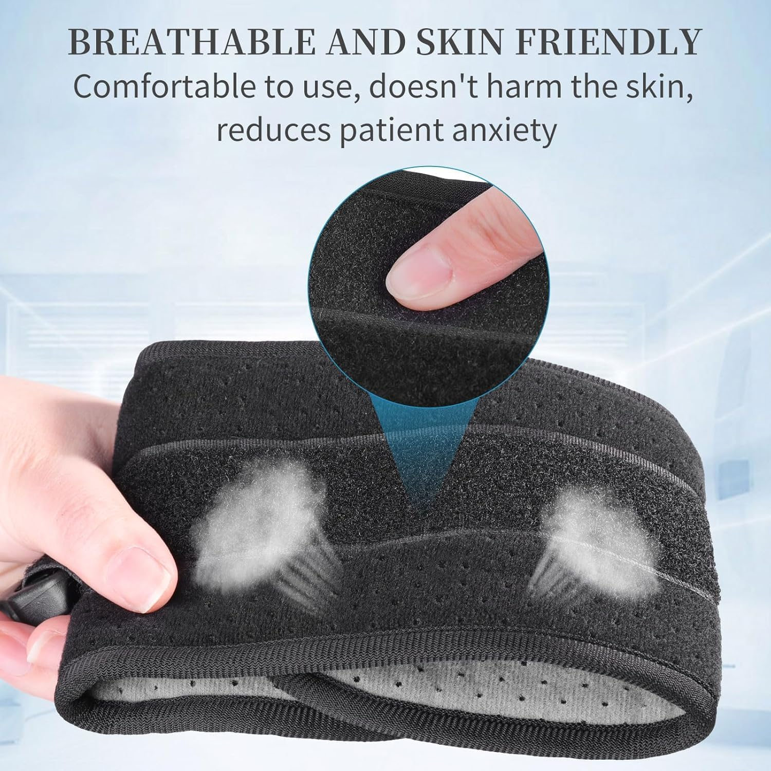 Patient Medical Restraints with Quick Release Buckles, Bed Restraints Belts for Wrists and Ankles, Limb Holder Movement Limited Ties for Hands or Legs(4 Pcs) image number 5