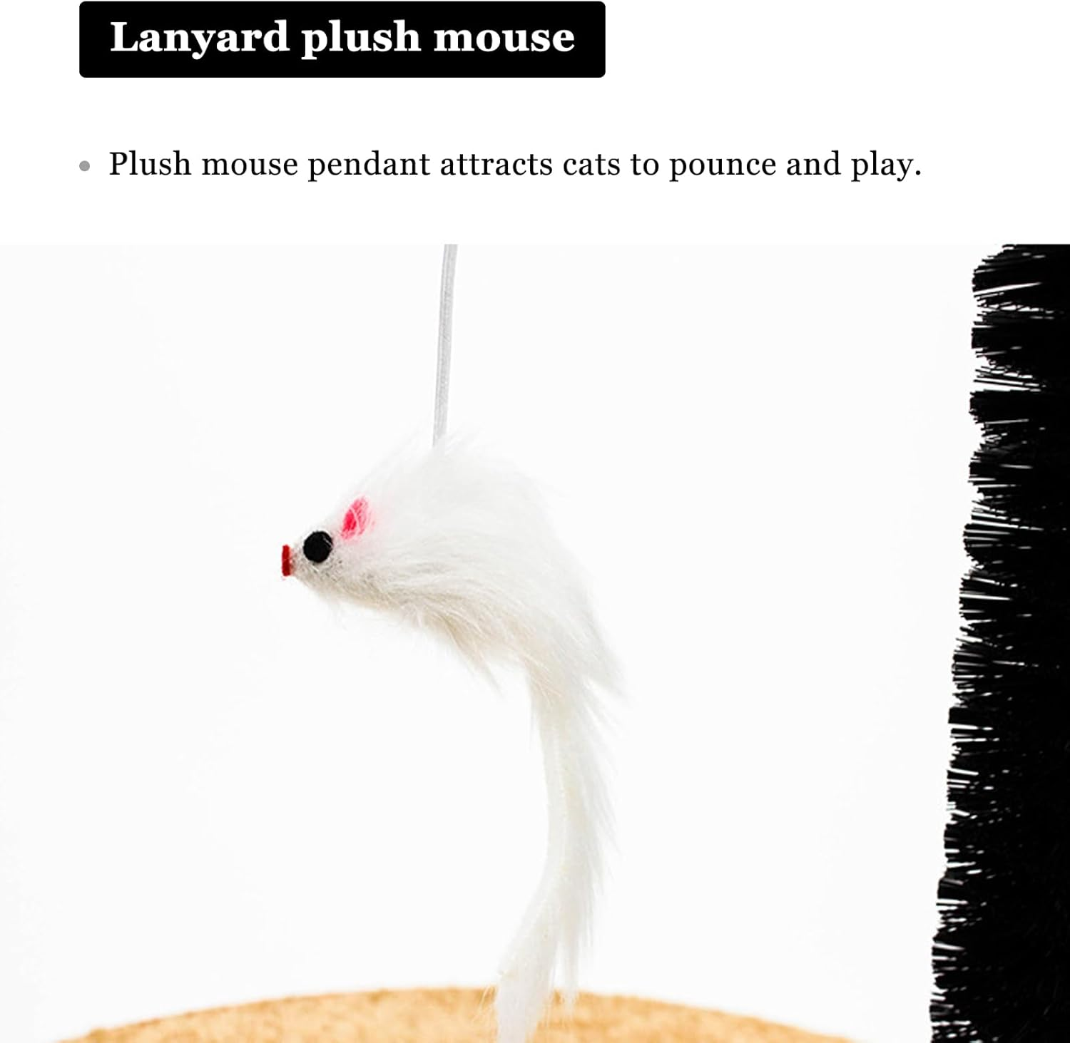 Esenlong Cat Scratching Brush, Cat Hair Removal Rubbing Brush, Arc Shape Cat Self-Care Brush, Cat Massager Scratch image number 3