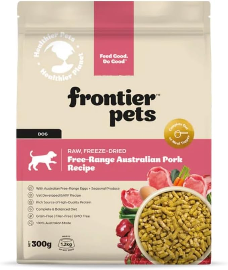 Frontier Pets Freeze-Dried Raw Dog Food &ndash; Pork &ndash; 900G &ndash; All Natural, Gluten Free image number 2