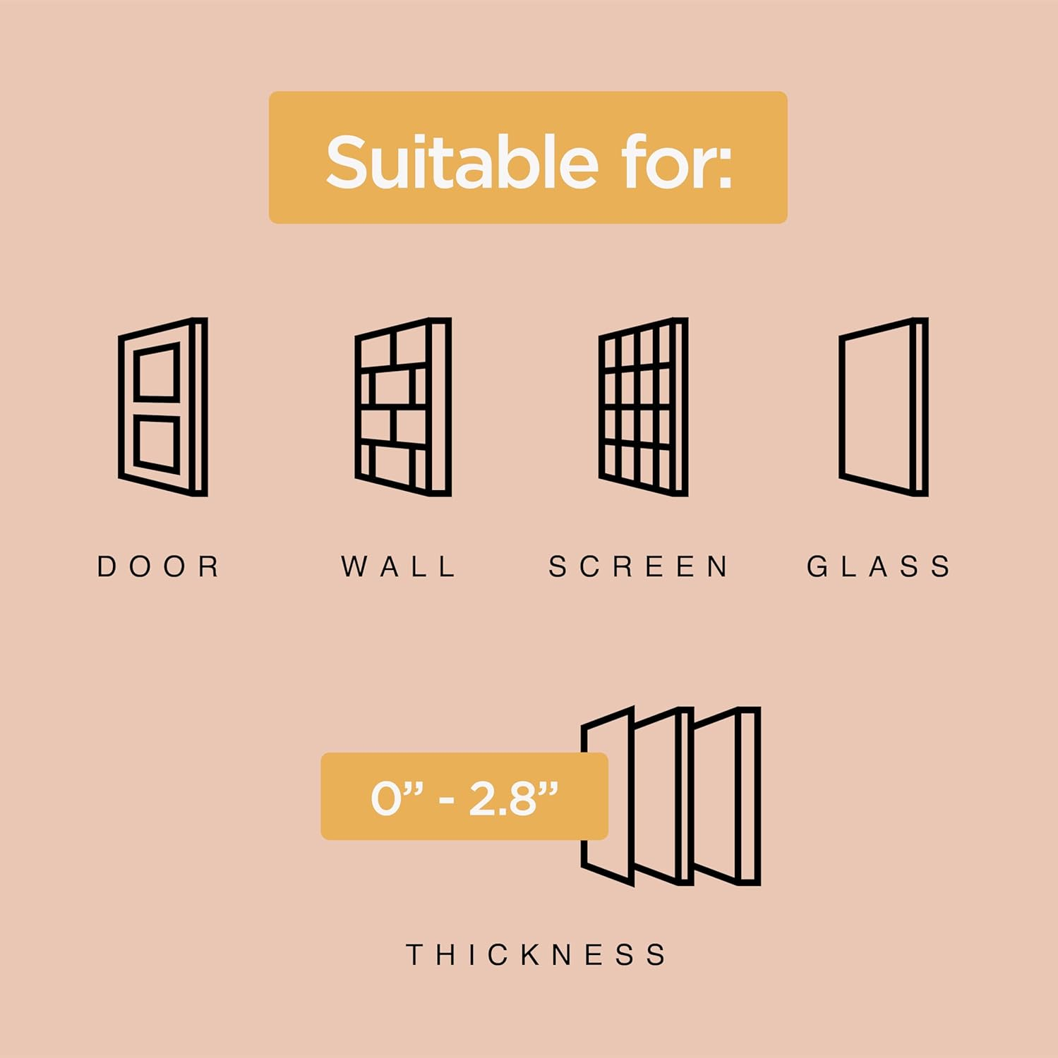 Hakuna Pets Essential Pet Door for Screens, Doors and Walls up to 2.17" Thick, for Dogs and Cats up to 42 Lbs, Medium, Black image number 4