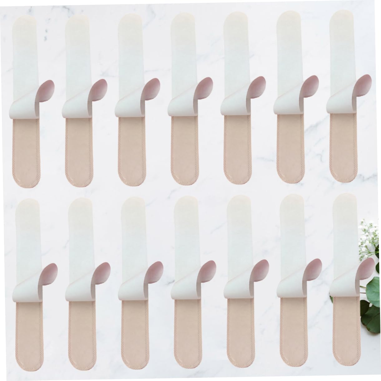 Beavorty 90Pcs Disposable Sweatband Collar Protector for Hats Absorbent Neck Liner Pads against Sweat Stains for Caps Sweatband Use