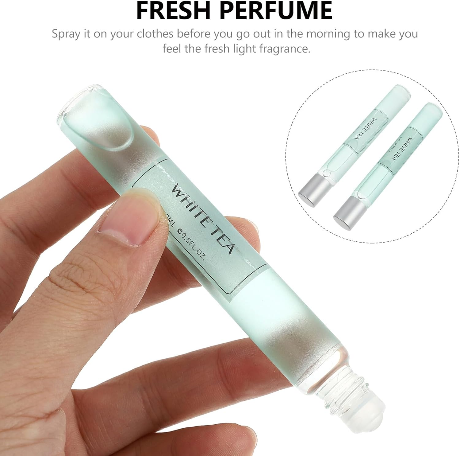Anneome 2Pcs White Tea Perfume for Women and Men Body Fragrance Lightweight Portable Original Scent for Travel Outdoor Date and Daily Use image number 6