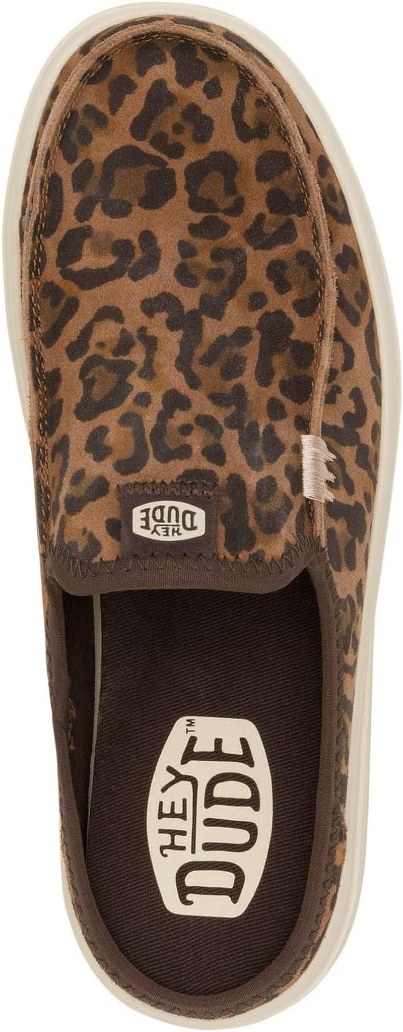 Hey Dude Women'S Austin Lift Classic | Women'S Shoes | Women Slip-On Loafers | Comfortable & Light-Weight, Brown Leopard, 8 image number 2