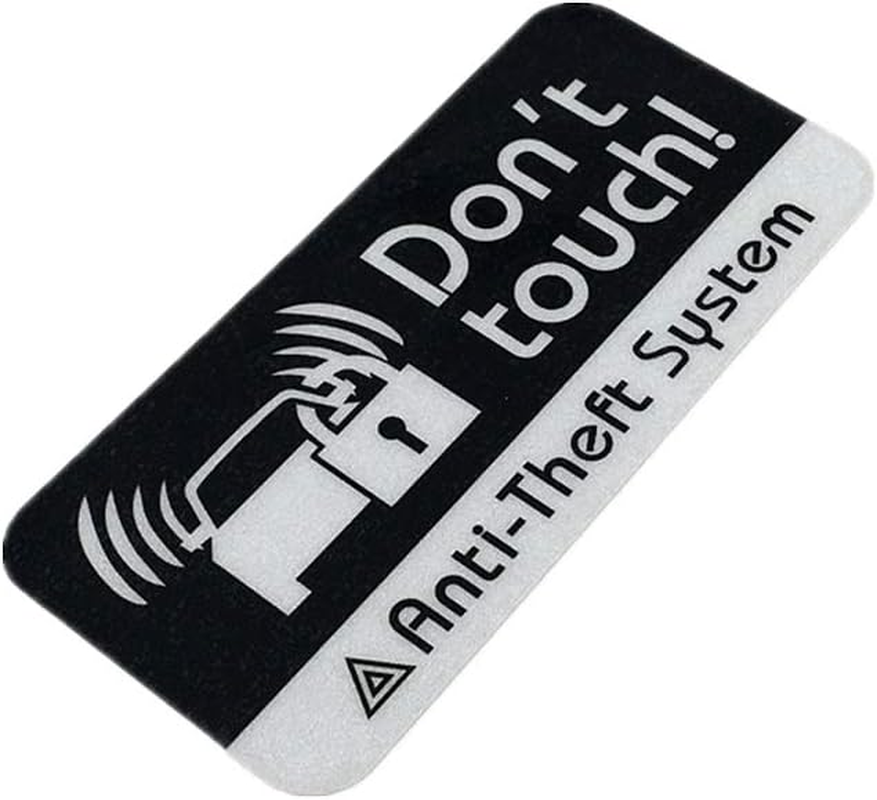 Horayten 2X Car Styling Vinyl Tape Warning DO NOT Touch Anti-Theft System Auto Window Sticker Decal 3M 70X33Mm image number 2