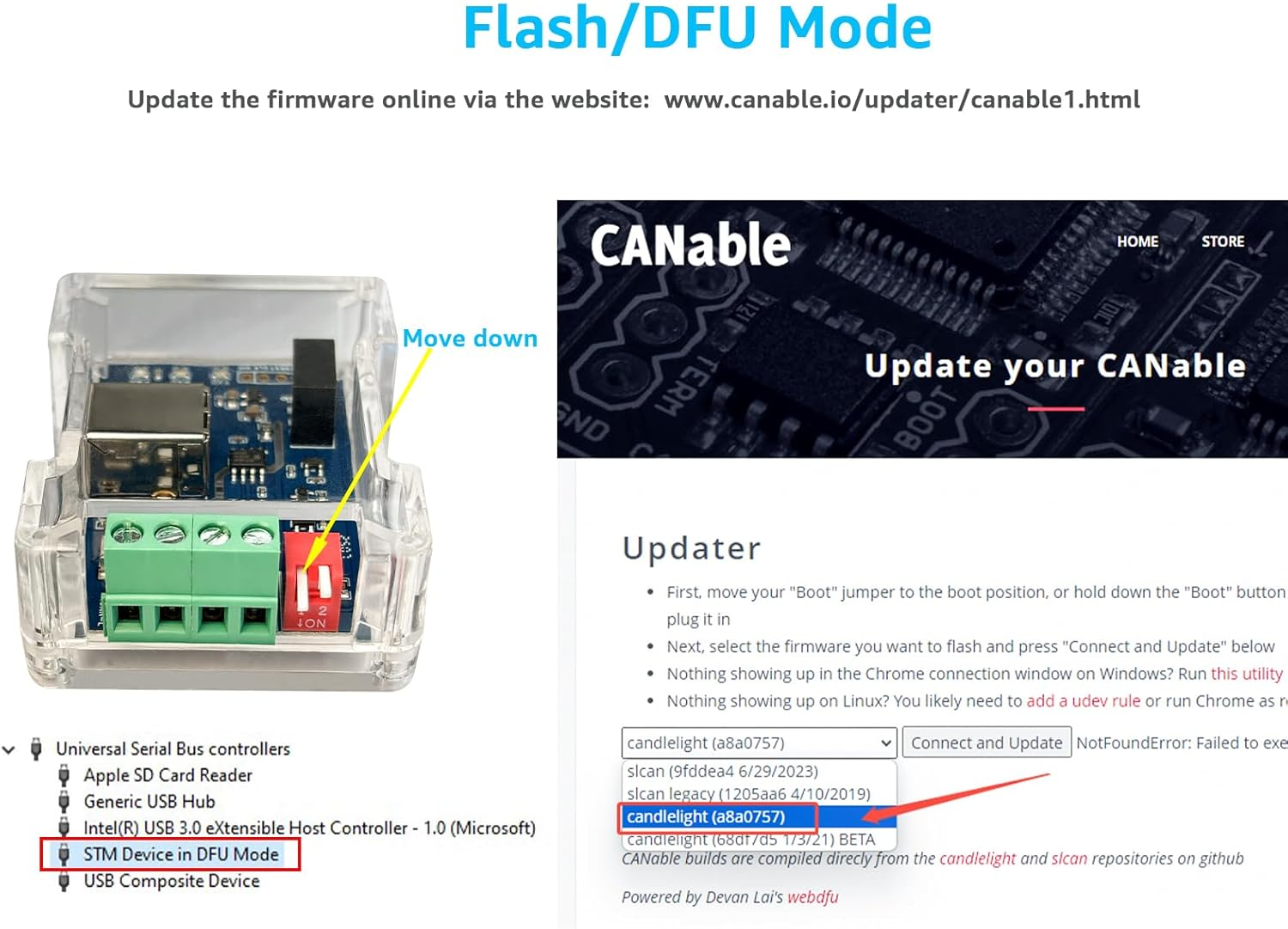 DSD TECH SH-C31G Isolated USB to CAN Adapter with FD Support Based on Canable 2.0 Pro image number 3