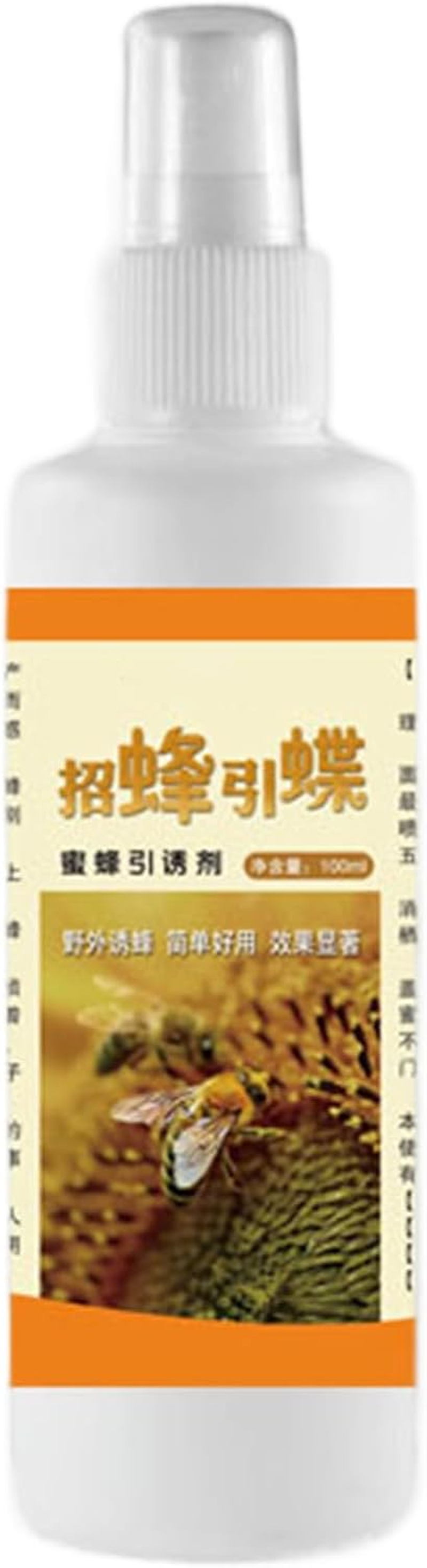 Bee Spray Attract - Garden Bee Lure, Pollination Spray Formula | 1.57X1.57X5.91 Inches Natural Bee Drawing Solution, Extended Attraction Duration, Beekeeping Tool with Hive Setup