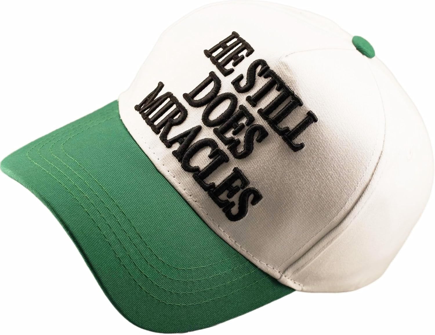 Two-Toned Embroidered Lettering Dad Hat Original Classic Vintage Low Profile Baseball Cap Adjustable Plain Snapback - White/Black image number 7