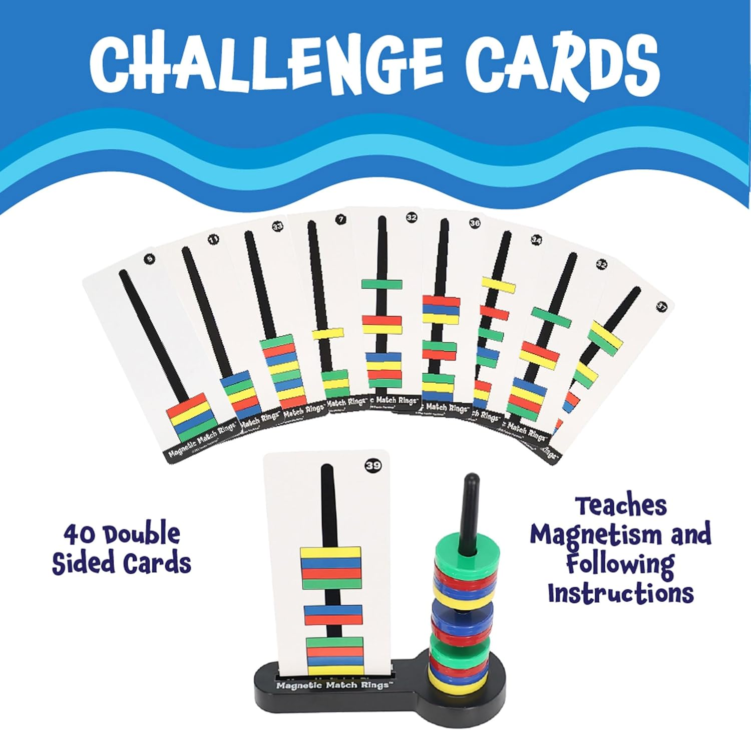 Popular Playthings Magnetic Match Rings, Multicolor, Standard image number 2