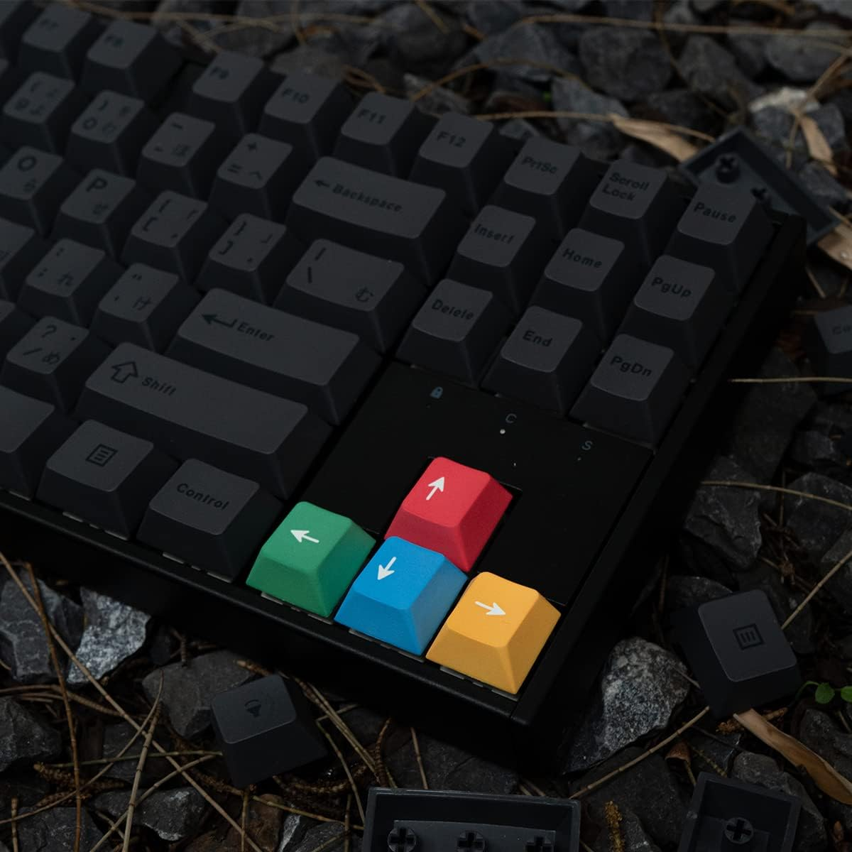 Mintcaps PBT Gray Japanese Keycaps Cherry Profile Retro Dye-Sub Keycaps Set 130 Keys Custom Keyboard Key Caps for 60% 65% 70% 75% Cherry Gateron MX Switches Mechanical Keyboards image number 5