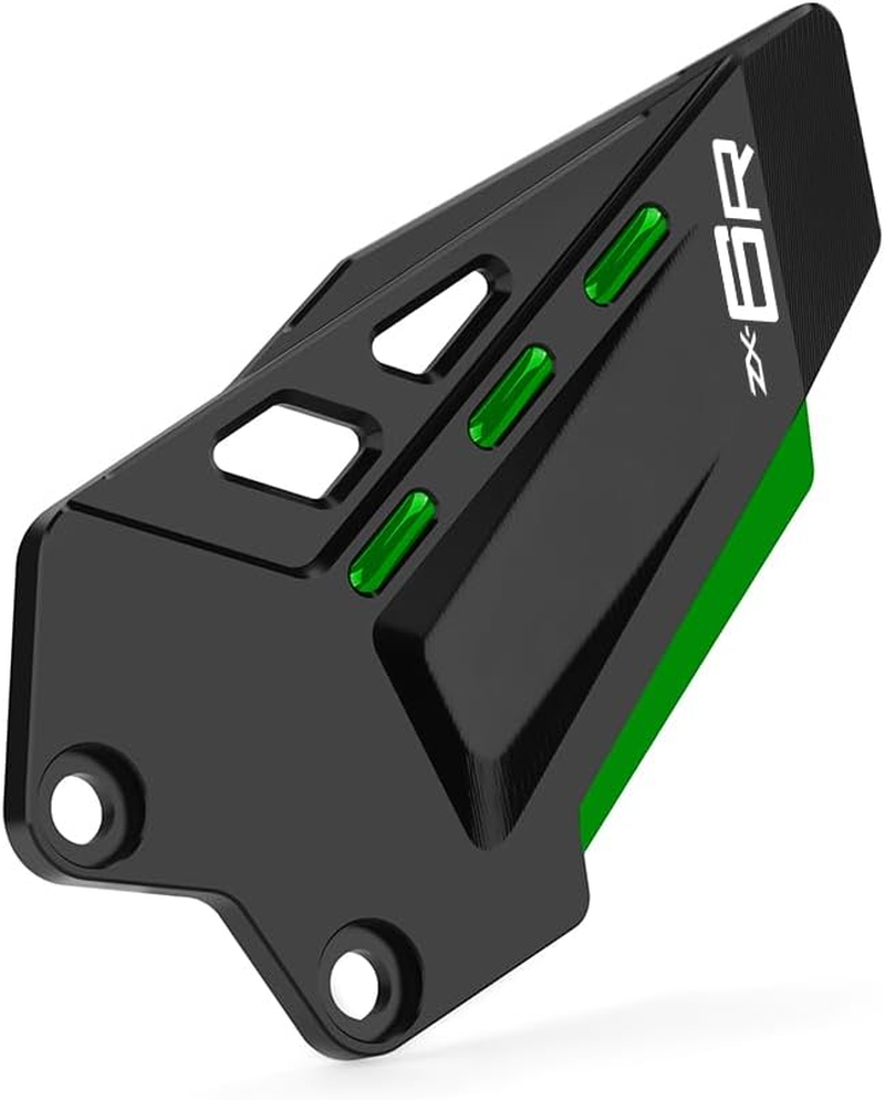 Motorcycle Foot Peg Footrest Protector Compatible with K.Awasaki Ninja ZX6R 2025 2024 2023 2022 2021 2020 2019 | Rear Heel Plates Guard ZX-6R ZX636 Ninja636 Accessories (Green) image number 5