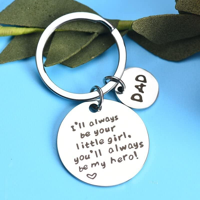 Dad Gifts Keychain for Daddy Father Dad Christmas Birthday Gifts from Daughter