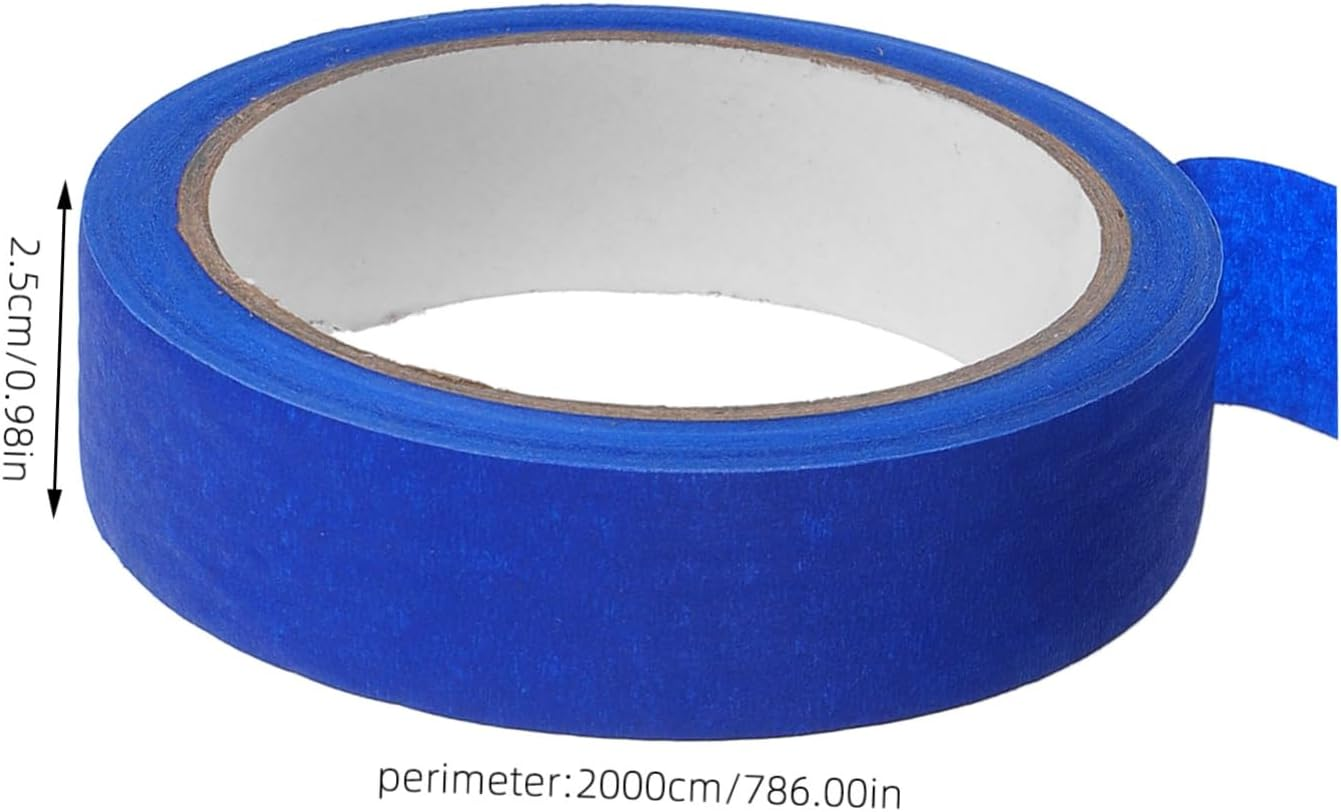 6Rolls Masking Tape for Painters Thin Masking Tape Adhesive Strips for Automotive Painting Home Renovation Industrial Manufacturing image number 2