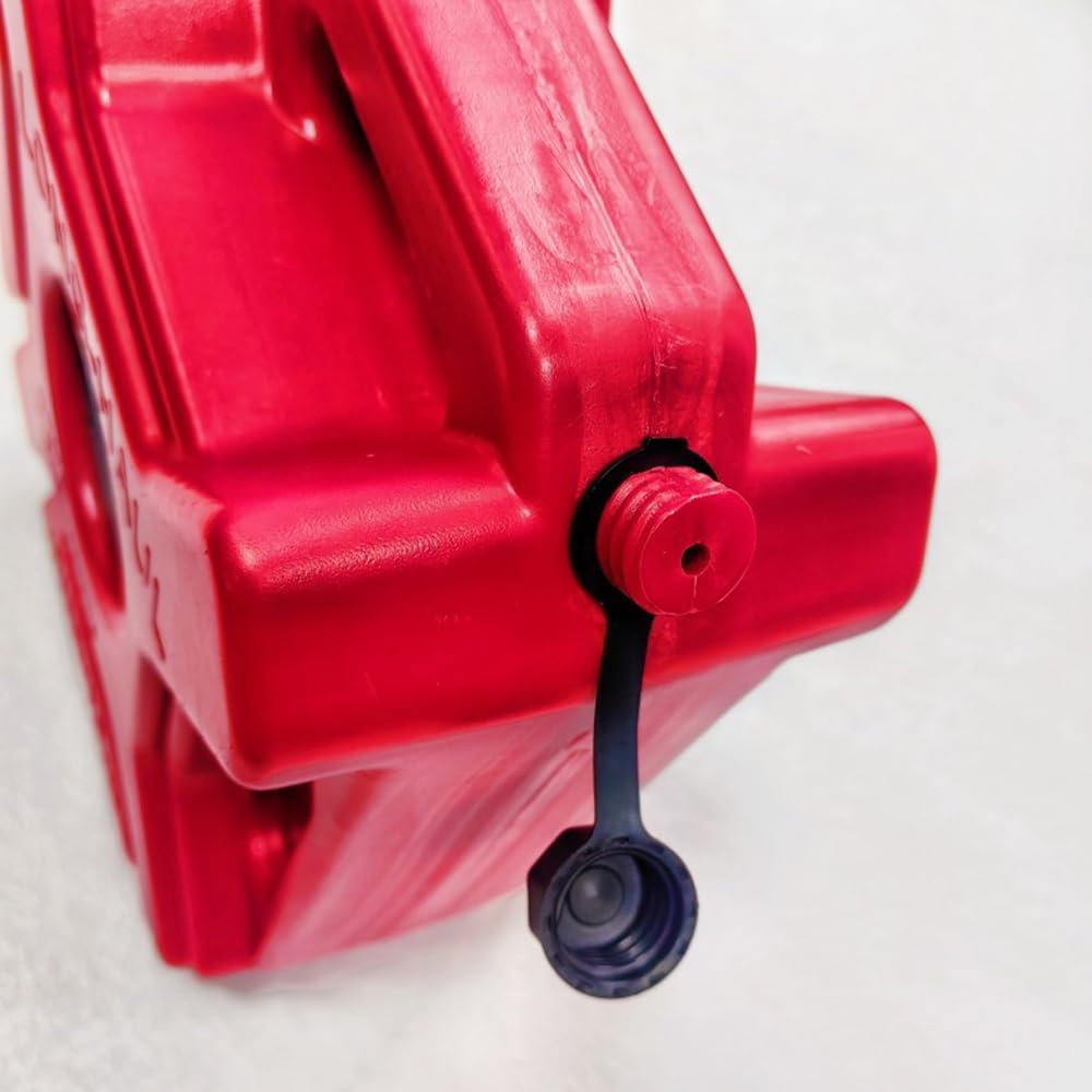 4 Pcs Gas Can Cap Gas Can Screw on Vent Cap Rear Vent Screw Caps Suitable for Most Fuel Diesel Kerosene Jugs with 4Pcs Gasket Black Plastic Black Top Hat- Plastic image number 3