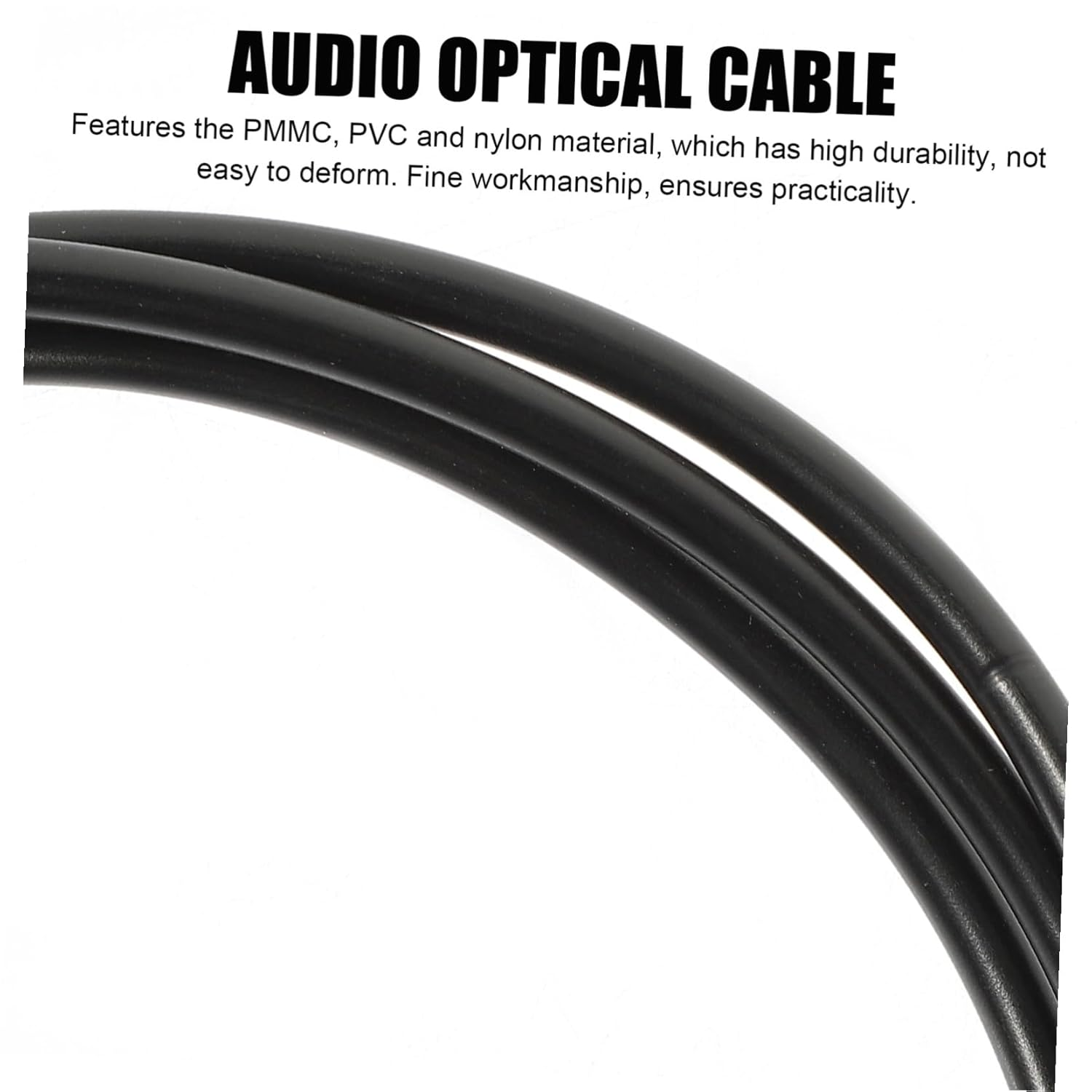 HONMEET 2Pcs 1.5M Optical Digital Audio Cable Male to Male for Tv Sound Bar Home Theater Fiber Optic Cord image number 2