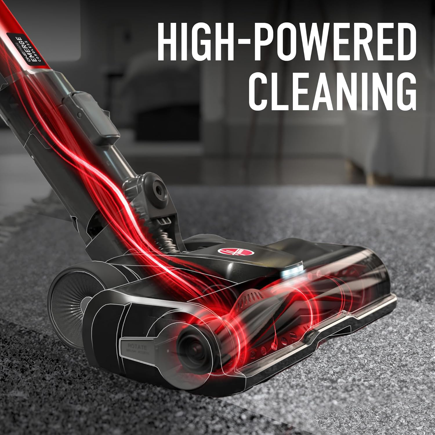 Hoover ONEPWR Emerge Essentials Cordless Stick Vacuum Cleaner, Lightweight Stick Vac, Powerful and Quiet Cleaning, Self Standing, No Wall Mount Required, Cordless Vacuum Cleaners for Home Use image number 3