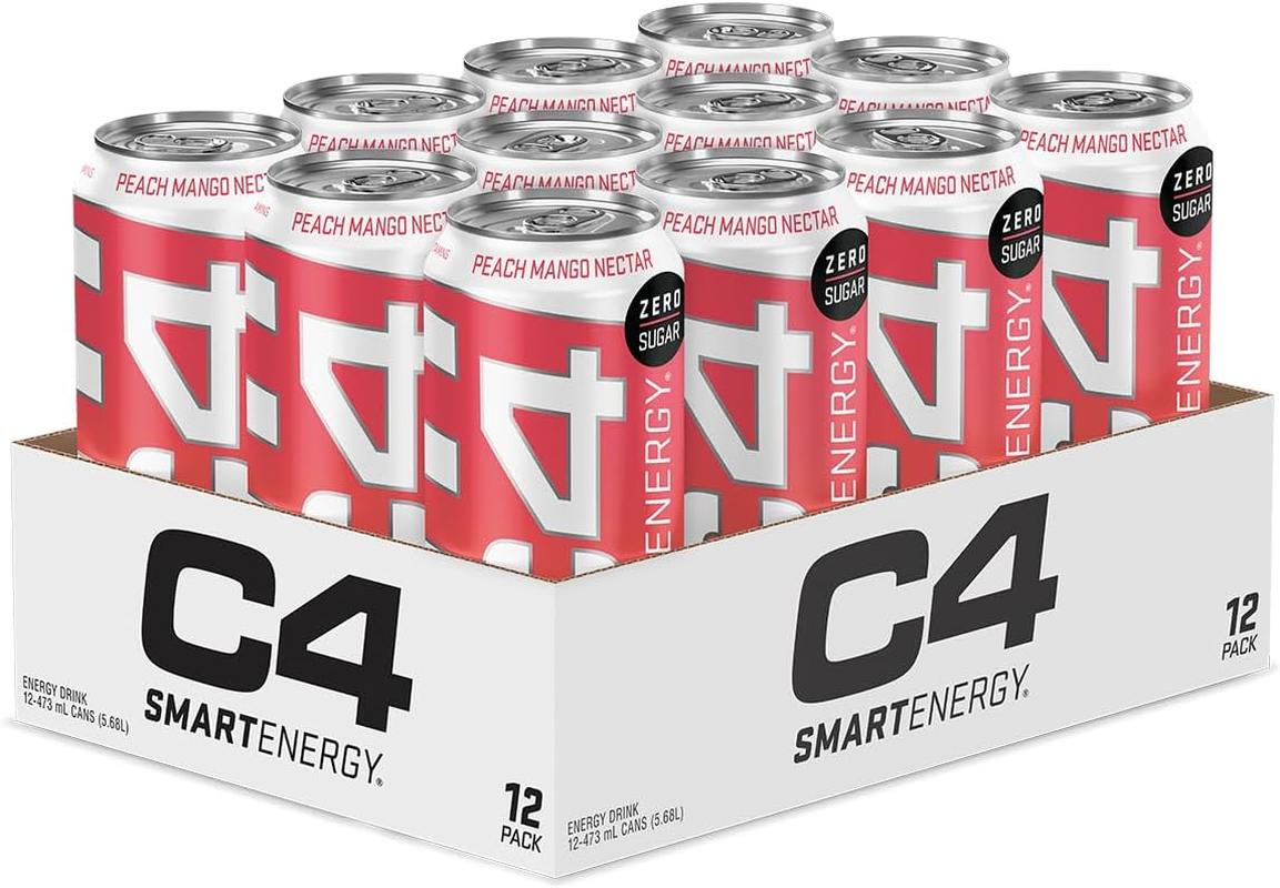Cellucor C4 Smart Energy Drink 473Ml X 12 Pack Peach Mango