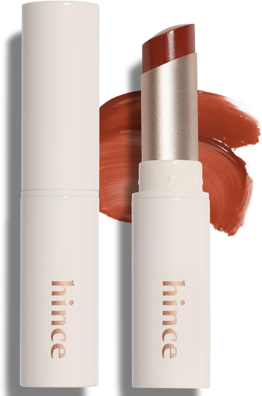 HINCE Mood Enhancer Lip Glow, Moisturizing Lip Balm with Shea Butter & Sweet Almond, Non-Sticky and Long-Lasting Tinted Lip Tint with Buttery Balm Texture for Neutral Color 0.2Oz. (IMPASSIONED)