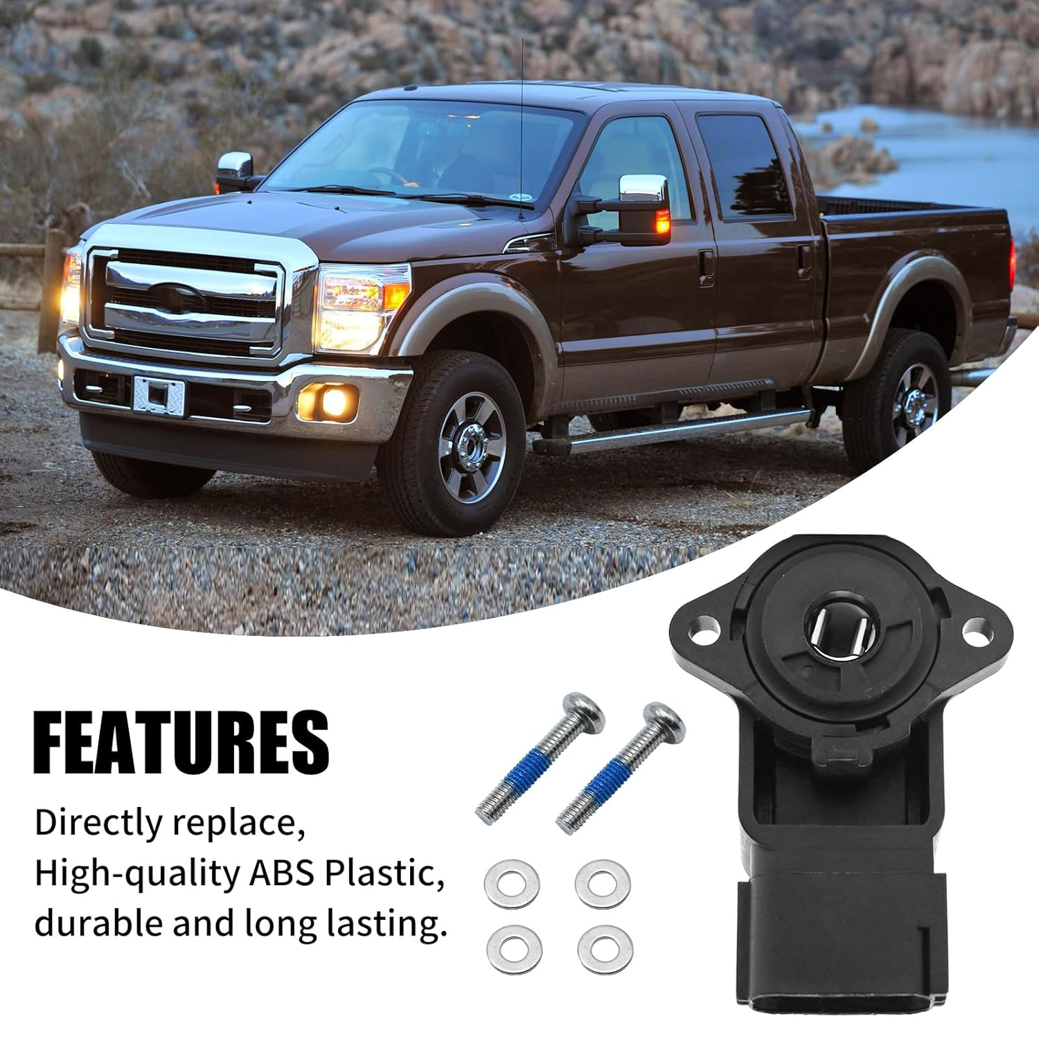 Throttle Position Sensor, Replacement for Mustang Explorer F-250 F-350 E-150 E-250 E-350 Mercury Navigator, Replaces DY1164 DY1116 6L2Z-9B989-A 6L2Z 9B989-D 3L5Z-9B989-AA image number 4